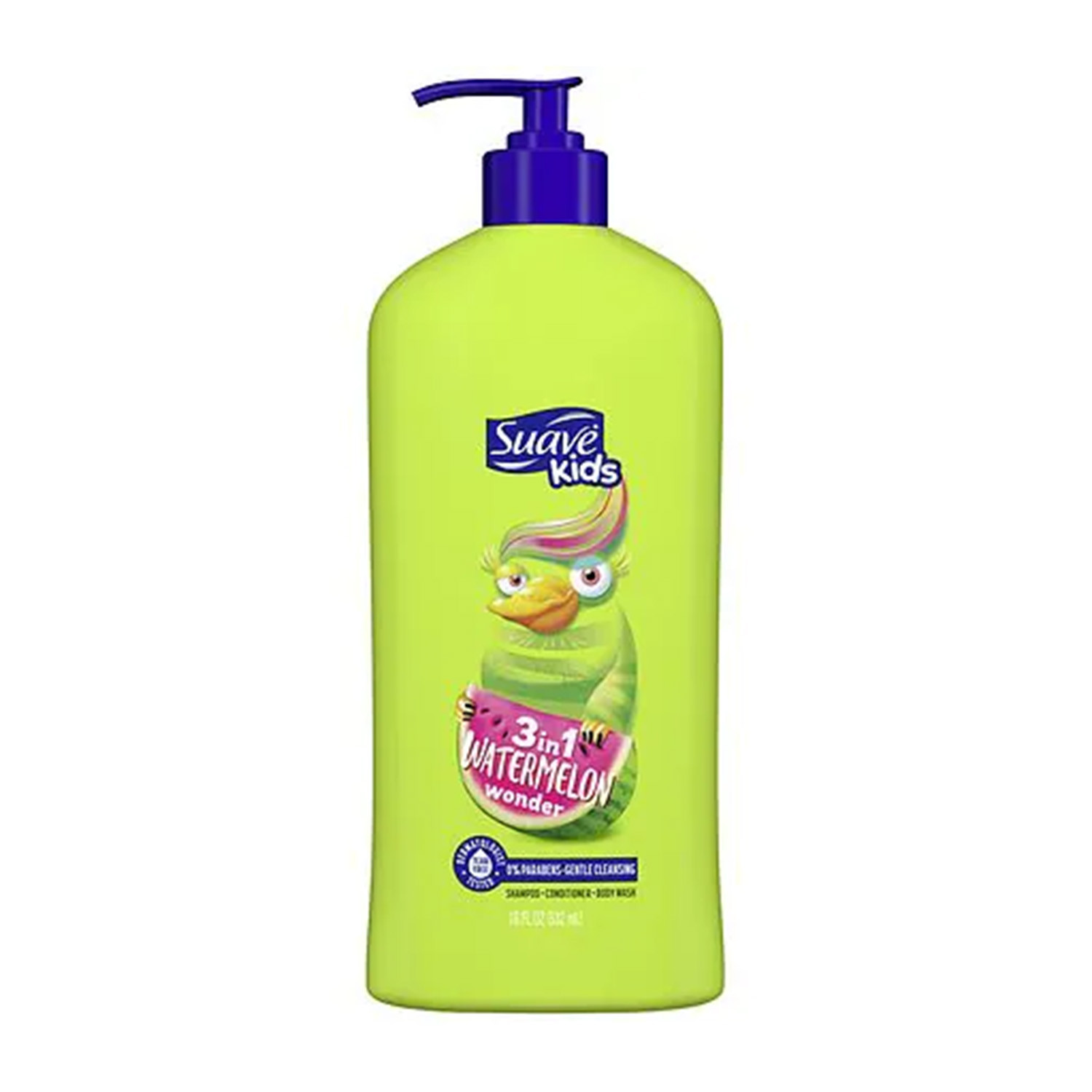 Suave Kids Watermelon Wonder 3 In 1 Shampoo + Conditioner + Body Wash 532ml