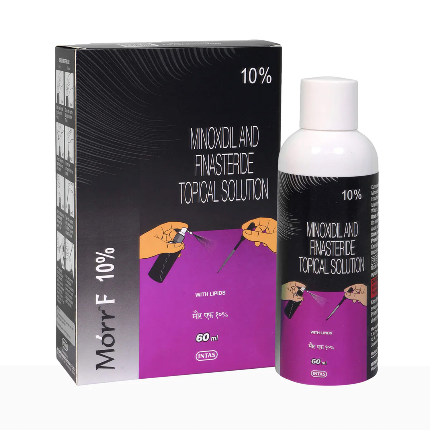 Morr F 10% Minoxidil and Finasteride Topical Solution 60ml