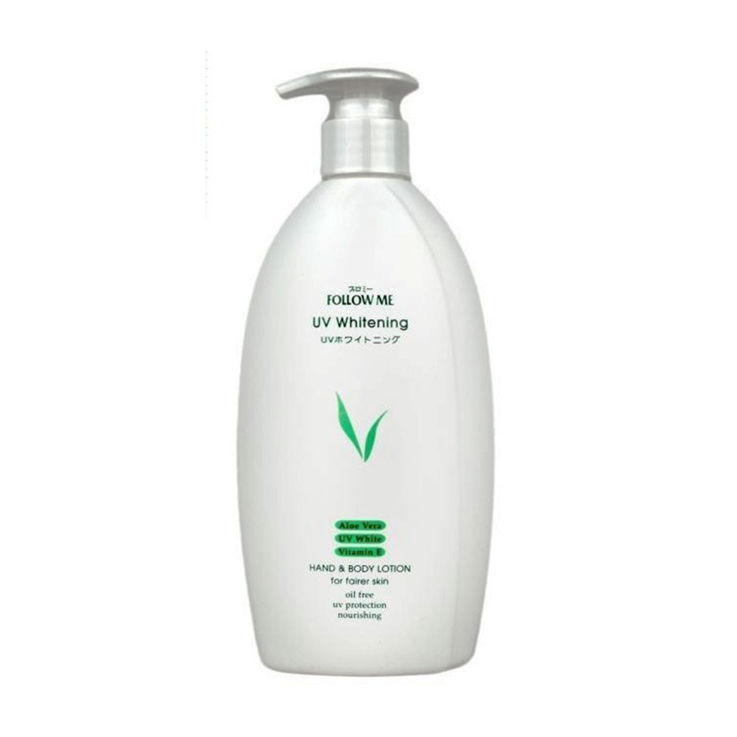 Follow Me UV Whitening Aloe Vera UV White Vitamin E Hand & Body Lotion 400ml
