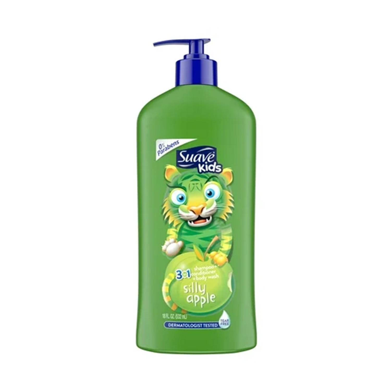 Suave Kids Silly Apple 3 In 1 Shampoo + Conditioner + Body Wash  532ml