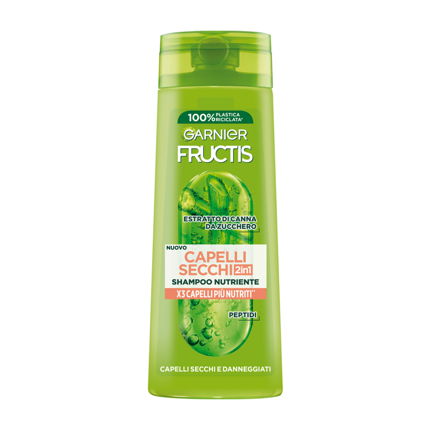 Garnier Fructis Capelli Secchi 2in1 Shampoo Nutriente 250ml
