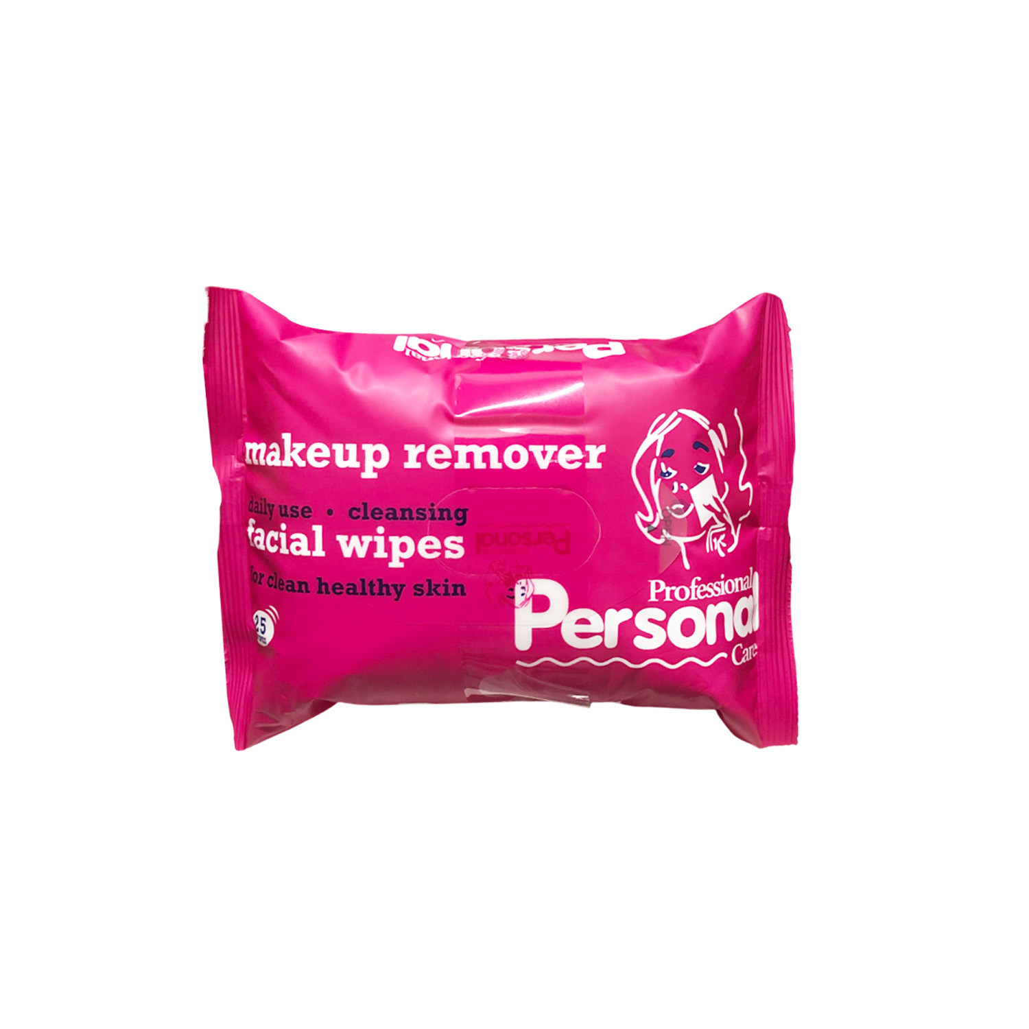 Professional Personal Care Makeup Remover Facial Wipes 25 Wipes