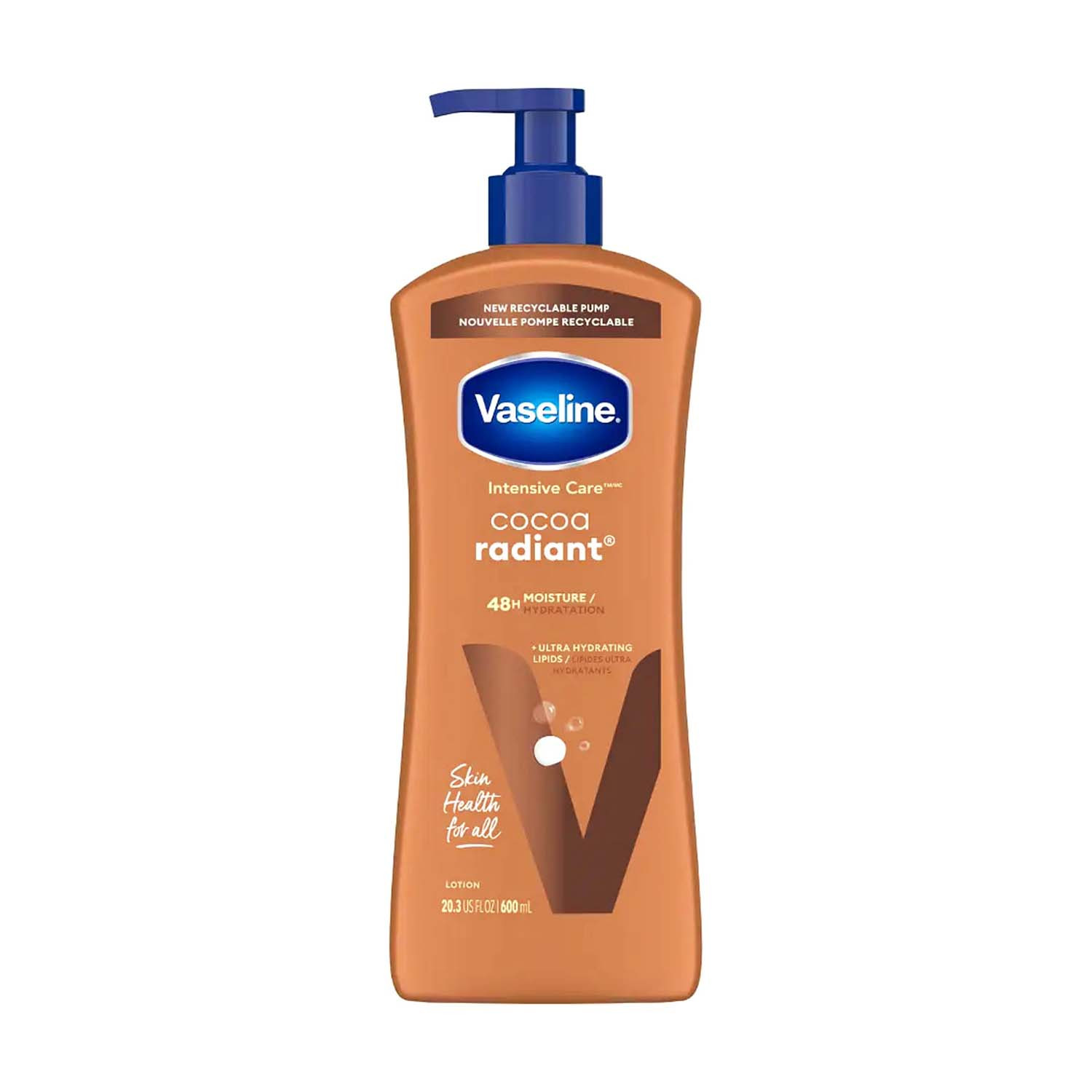 Vaseline Intensive Care Cocoa Rediant 48H Moisture Body Lotion 600ml