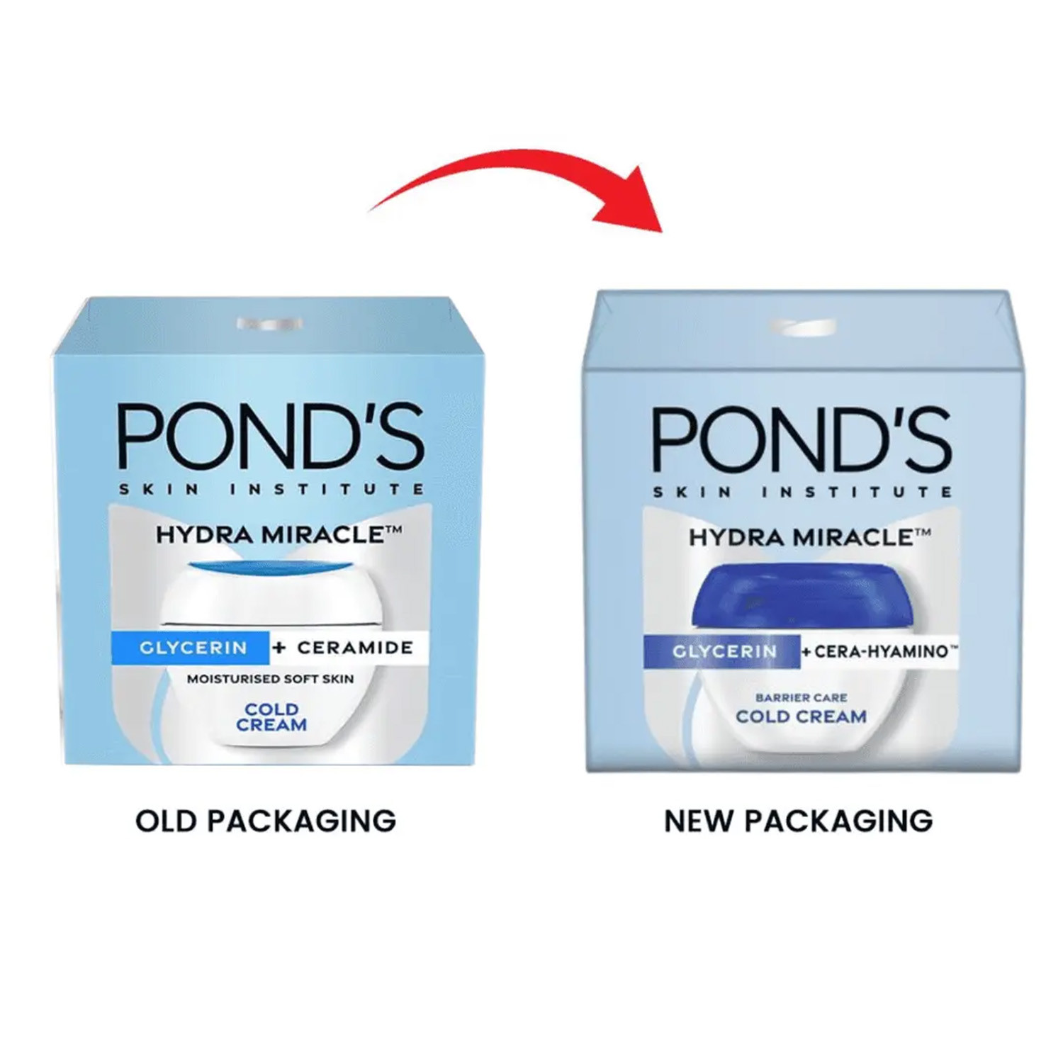 Pond's Hydra Miracle Glycerin + Cera-Hyamino Barrier Care Cold Cream 100ml