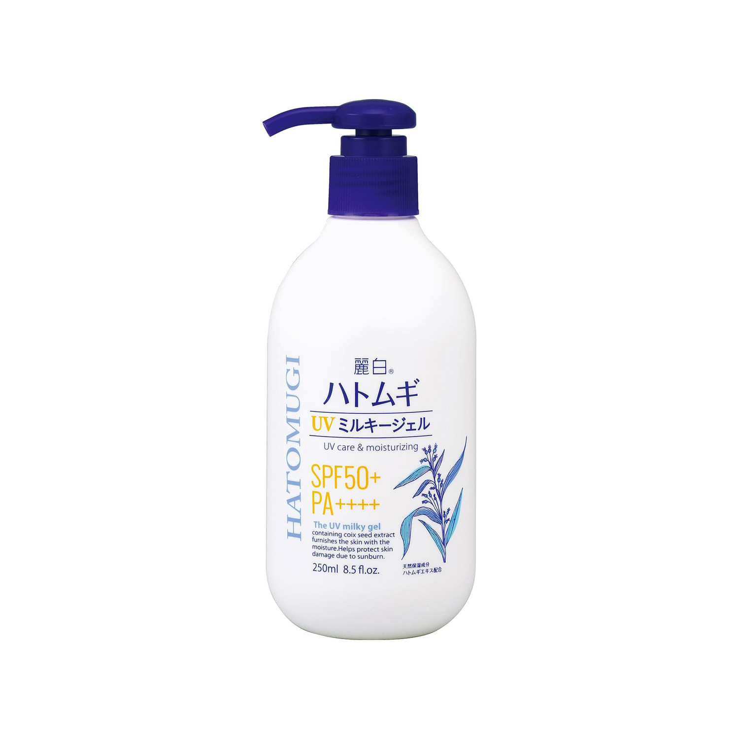 Reihaku Hatomugi UV Care & Moisturizing The UV Milky Gel SPF50+ PA++++ 250ml