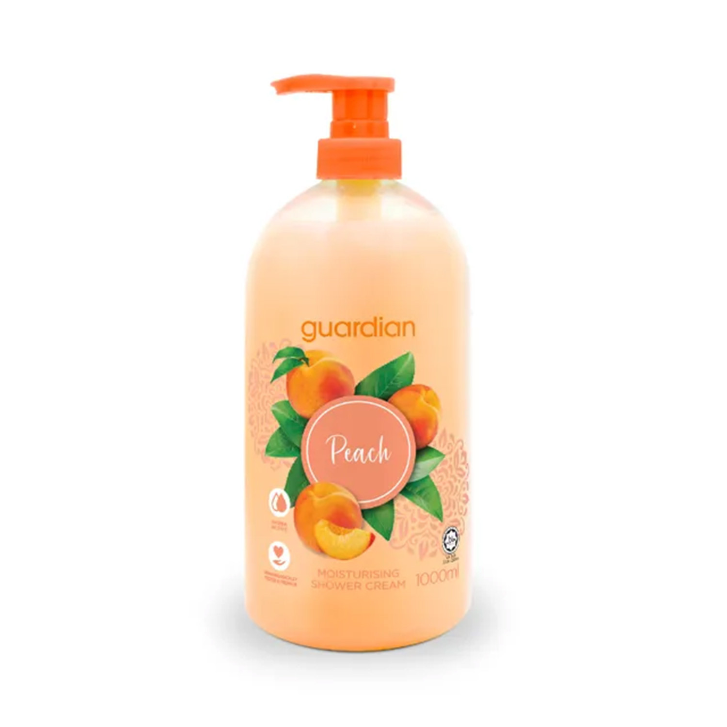 Guardian Peach Moisturising Shower Cream 1000ml