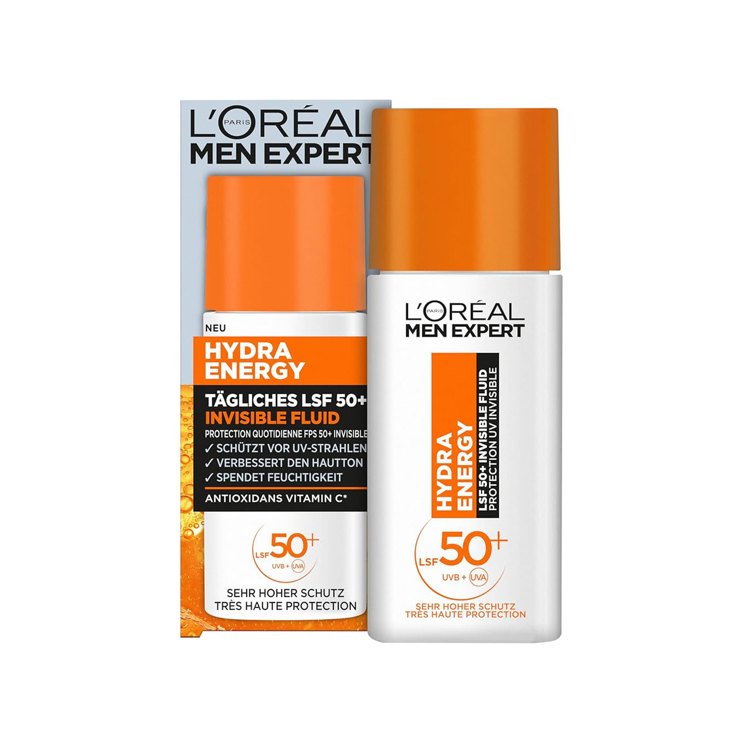 L'Oreall Men Expert Hydra Energetic Daily SPF 50+ Invisible Fluid 50ml