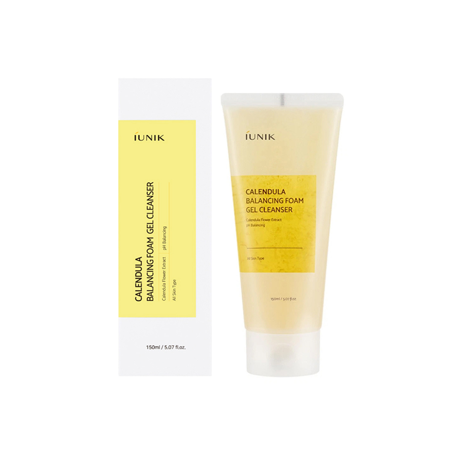 Iunik Calendula Balancing Foam Gel Cleanser 150ml