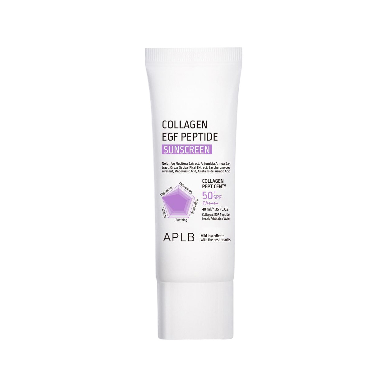 APLB Collagen EGF Peptide Sunscreen SPF50+ PA++++ 40ml