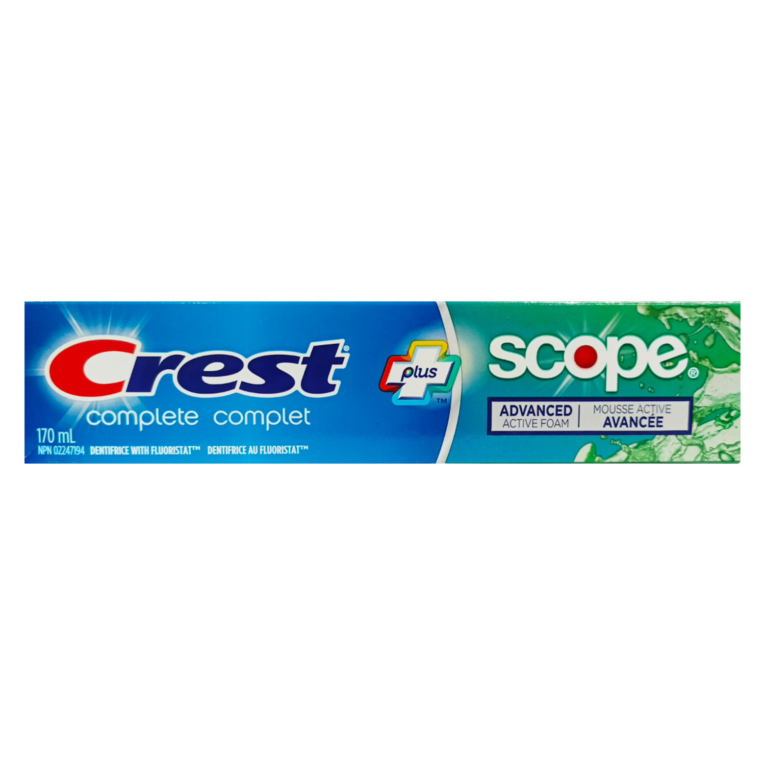 Crest Complete Plus Scope Adavance Active Foam Toothpaste 170ml