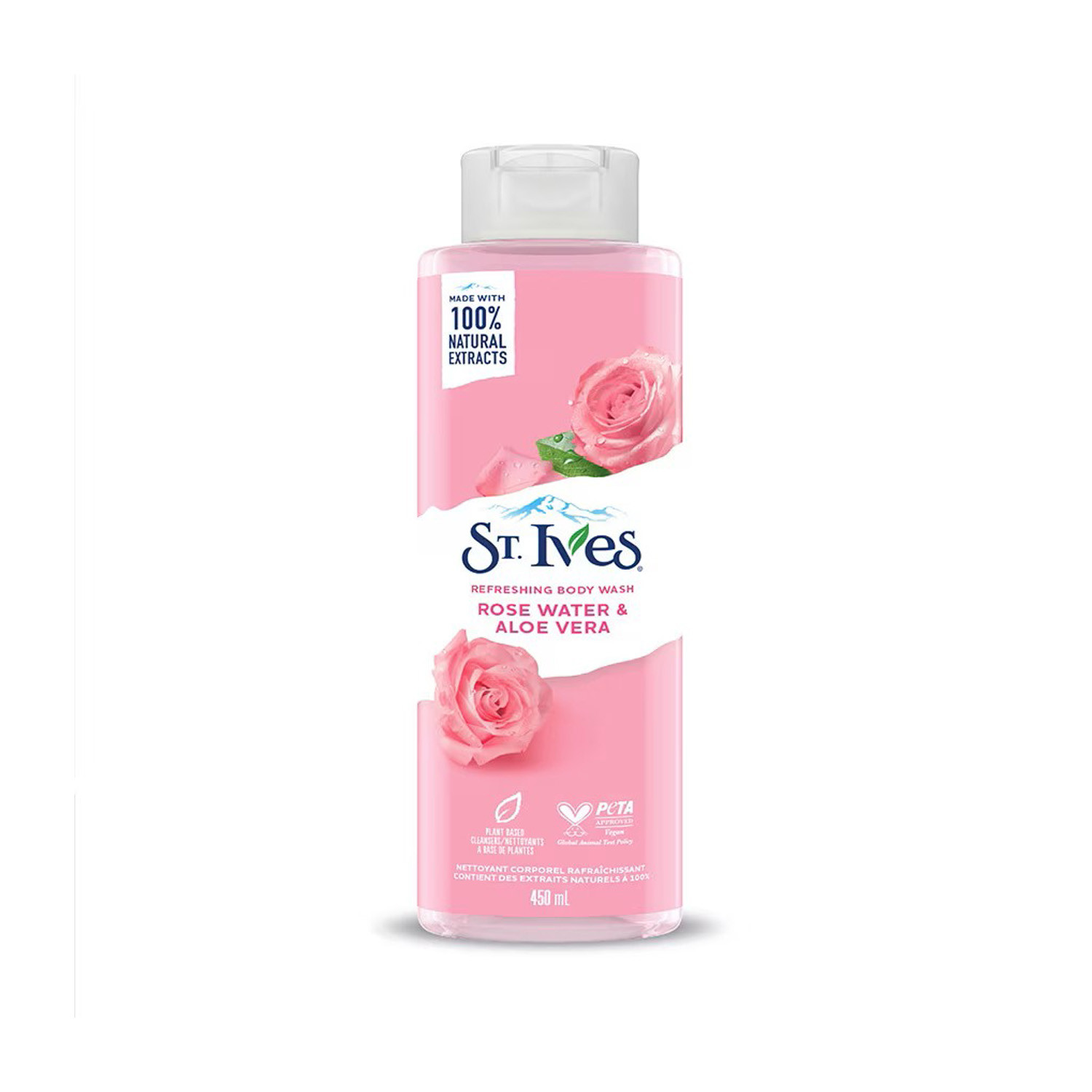 ST.Ives Rose Water & Aloe Vera Refreshing Body Wash 450ml