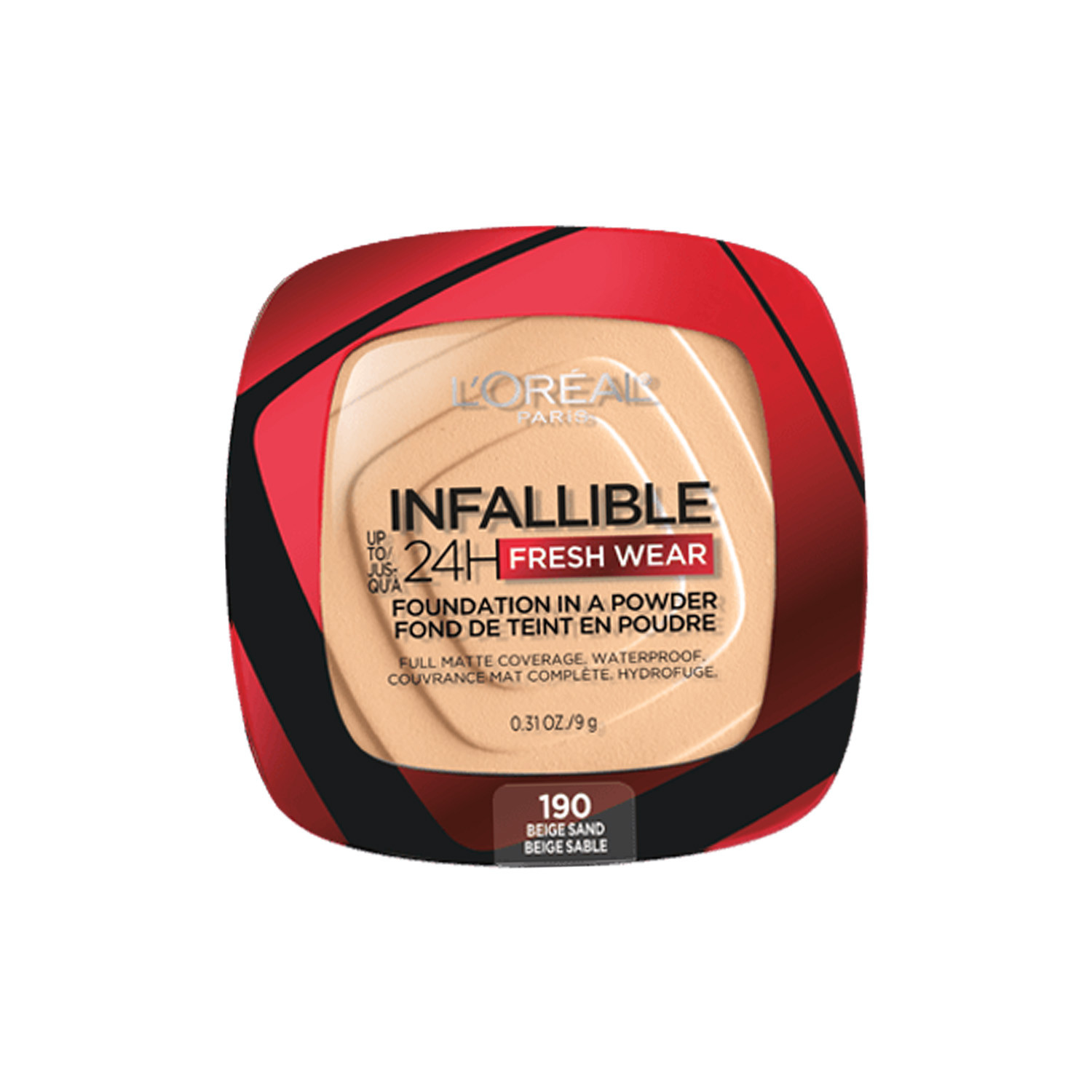 L'Oreal Infallible Fresh Wear Foundation in a Powder - 190 Beige Sand