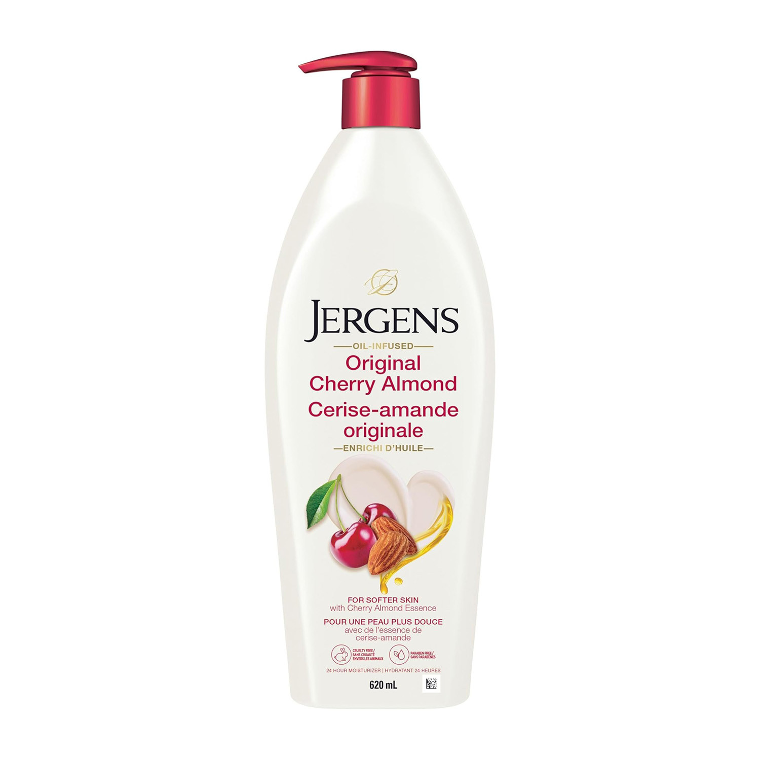 Jergens Oil Infused Original Cherry Almond Moisturizer 620ml