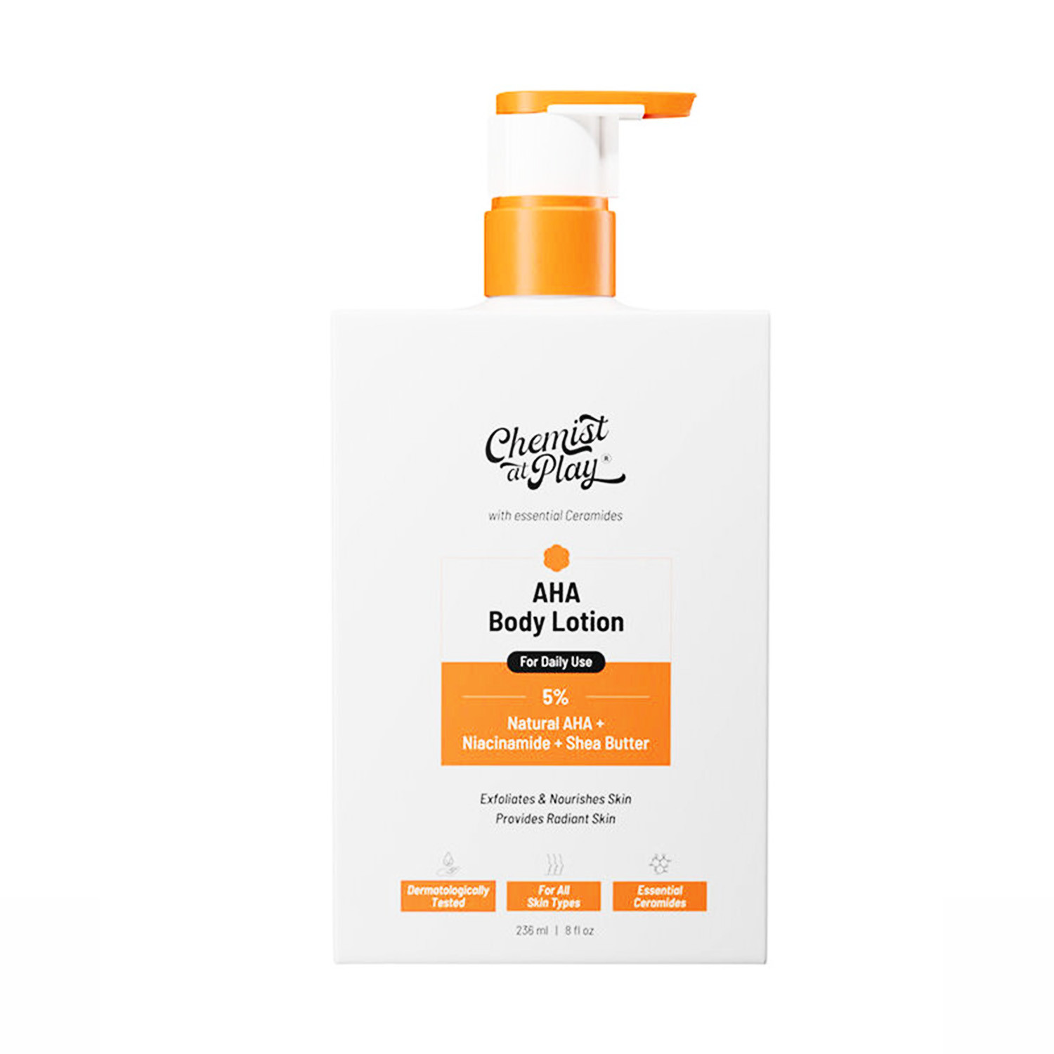 Innovist Chemist At Play with 5% Natural AHA Niacinamide Shea Butter AHA Body Lotion 236ml