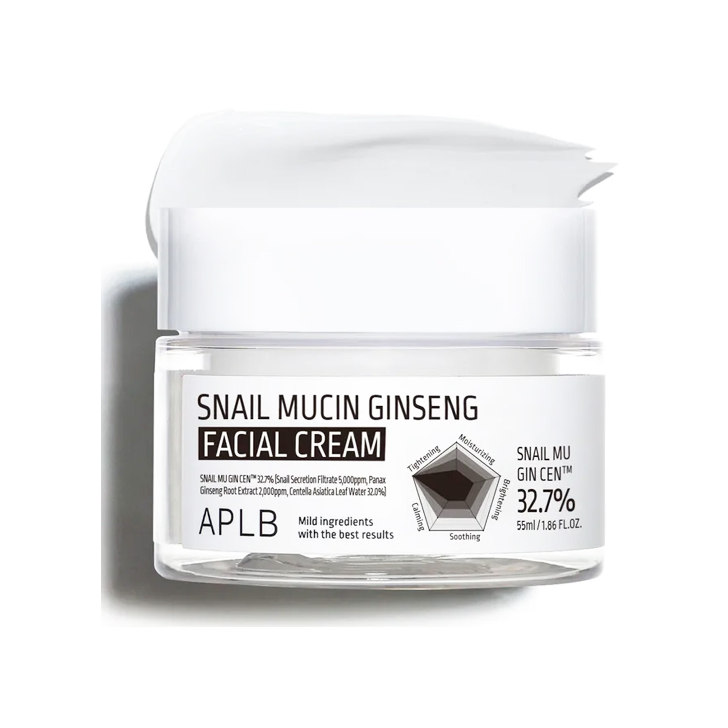 APLB Snail Mucin Ginseng Facial Cream 55ml