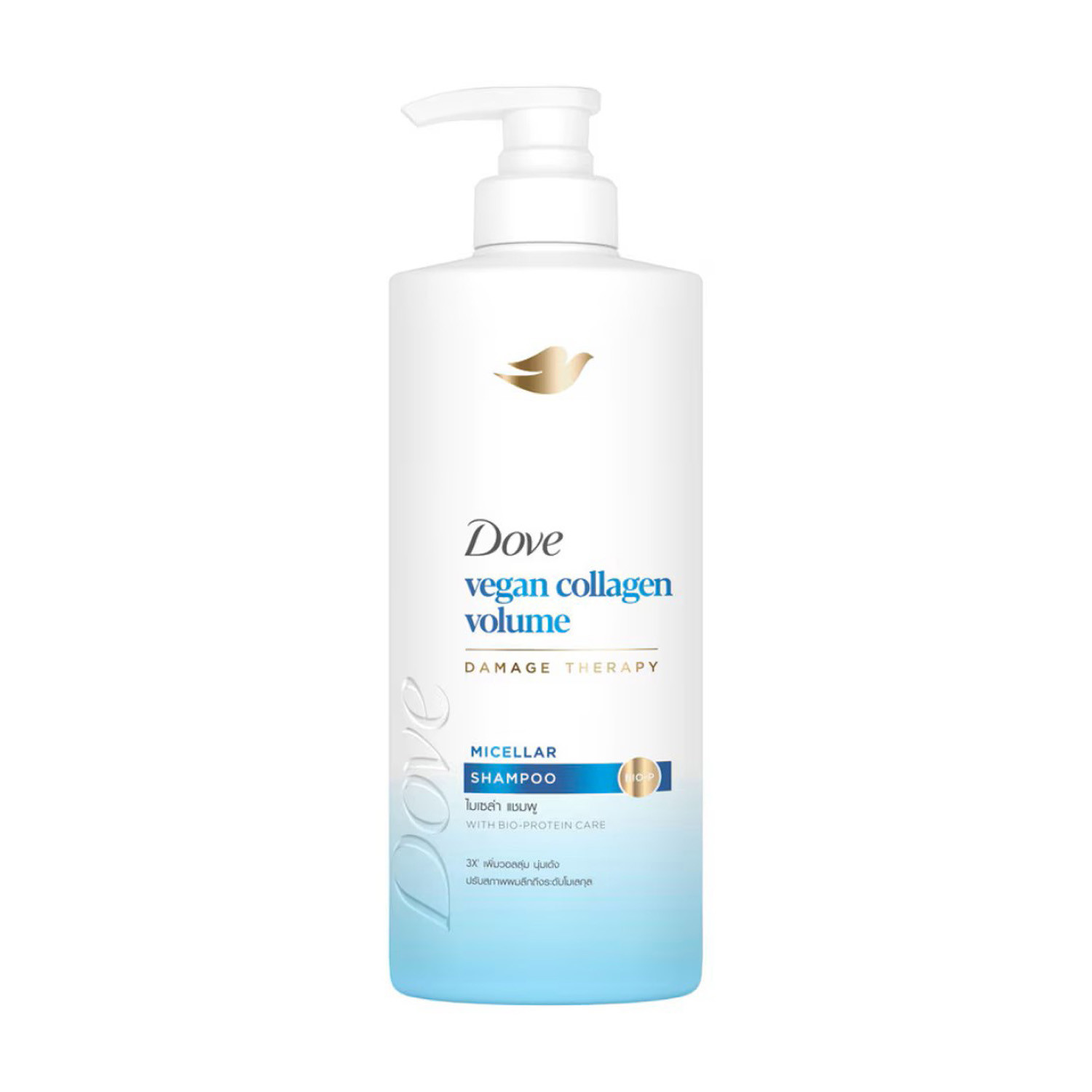Dove Vegan Collagen Volume Damage Therapy Micellar Shampoo 380ml