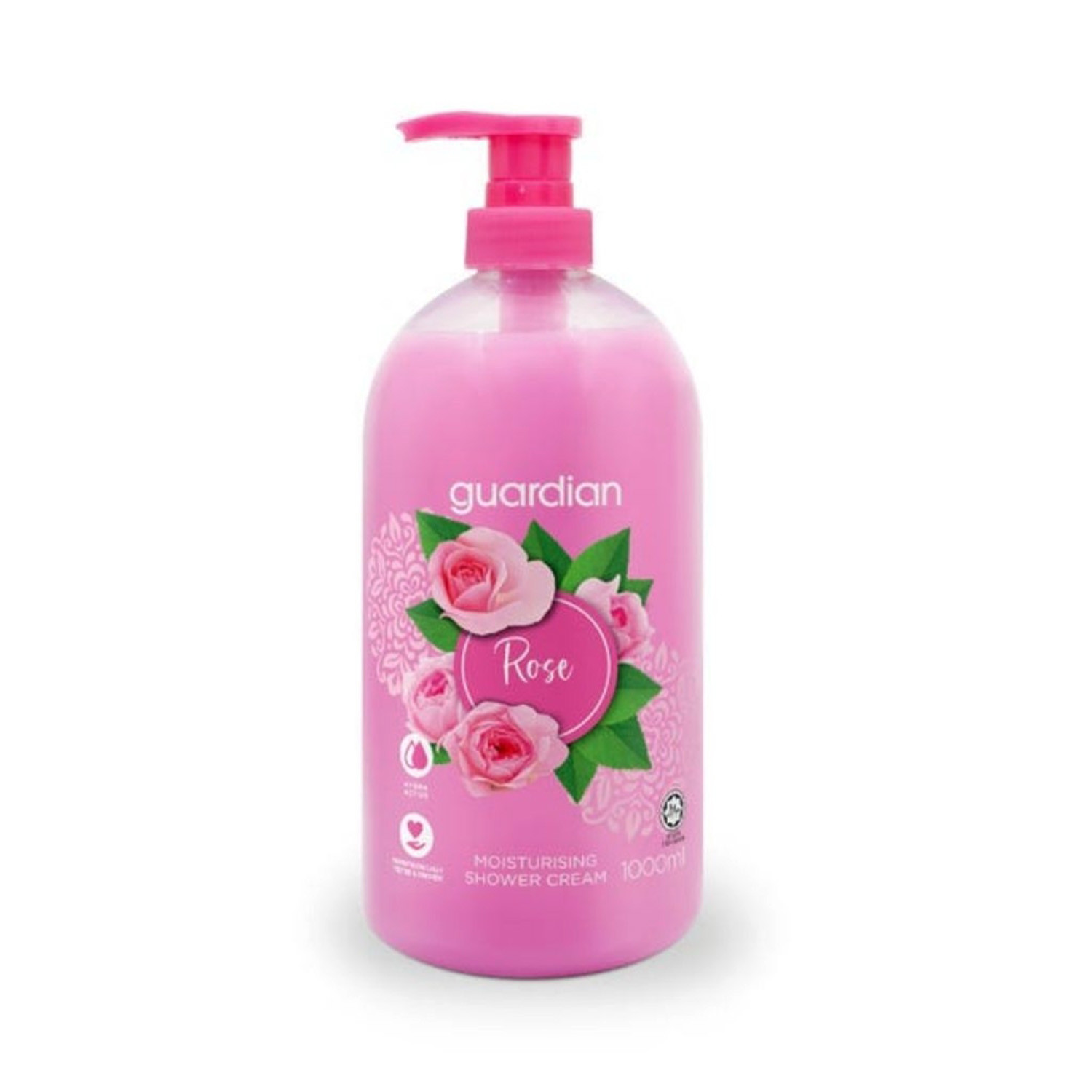 Guardian Rose Moisturising Shower Cream 1000ml
