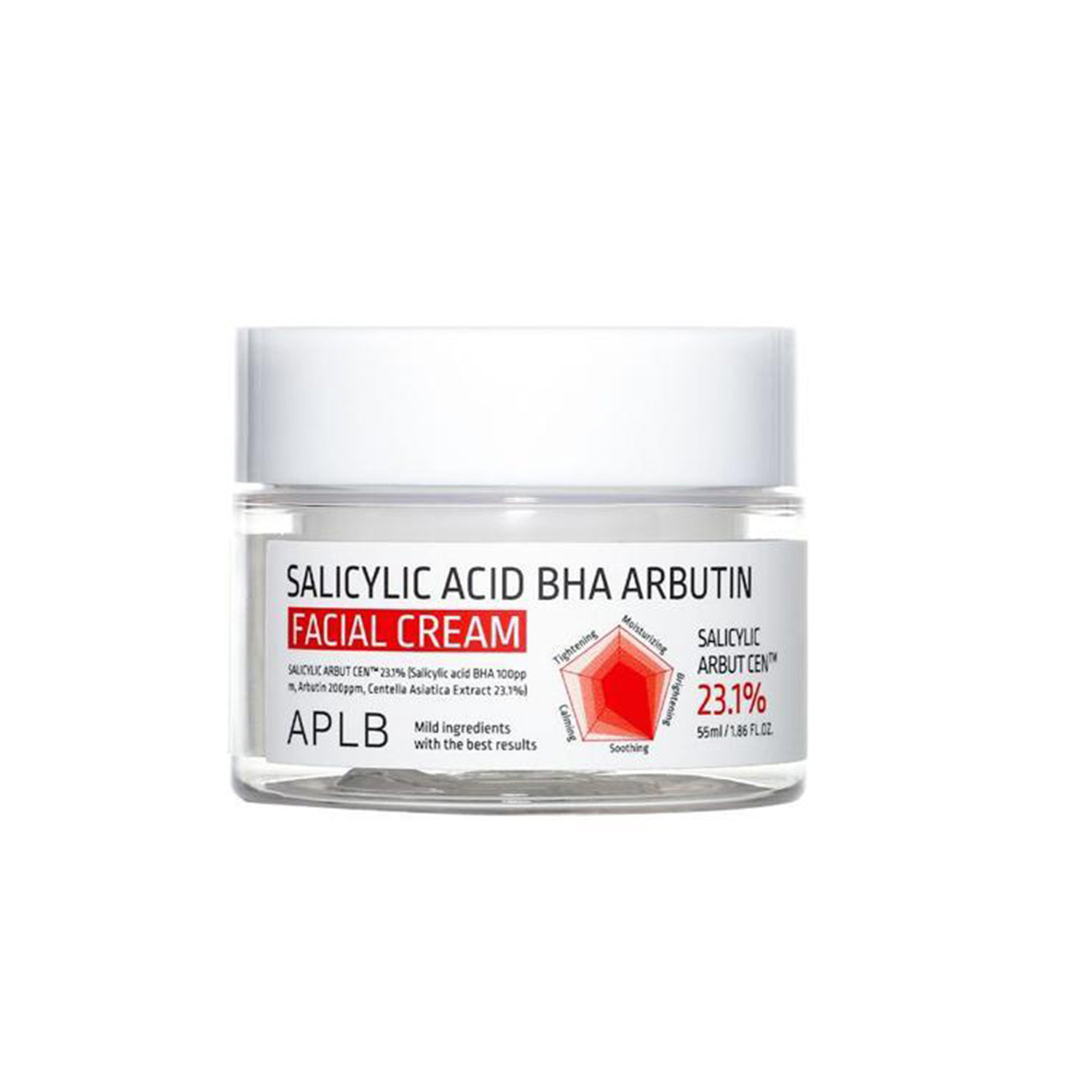 APLB Salicylic Acid BHA Arbutin Facial Cream 55ml