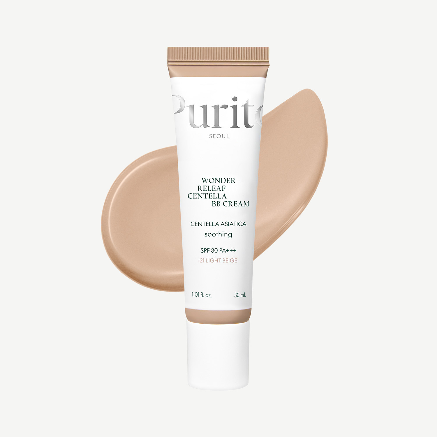 Purito Wonder Releaf Centella BB Cream 30ml - 21 Light Beige