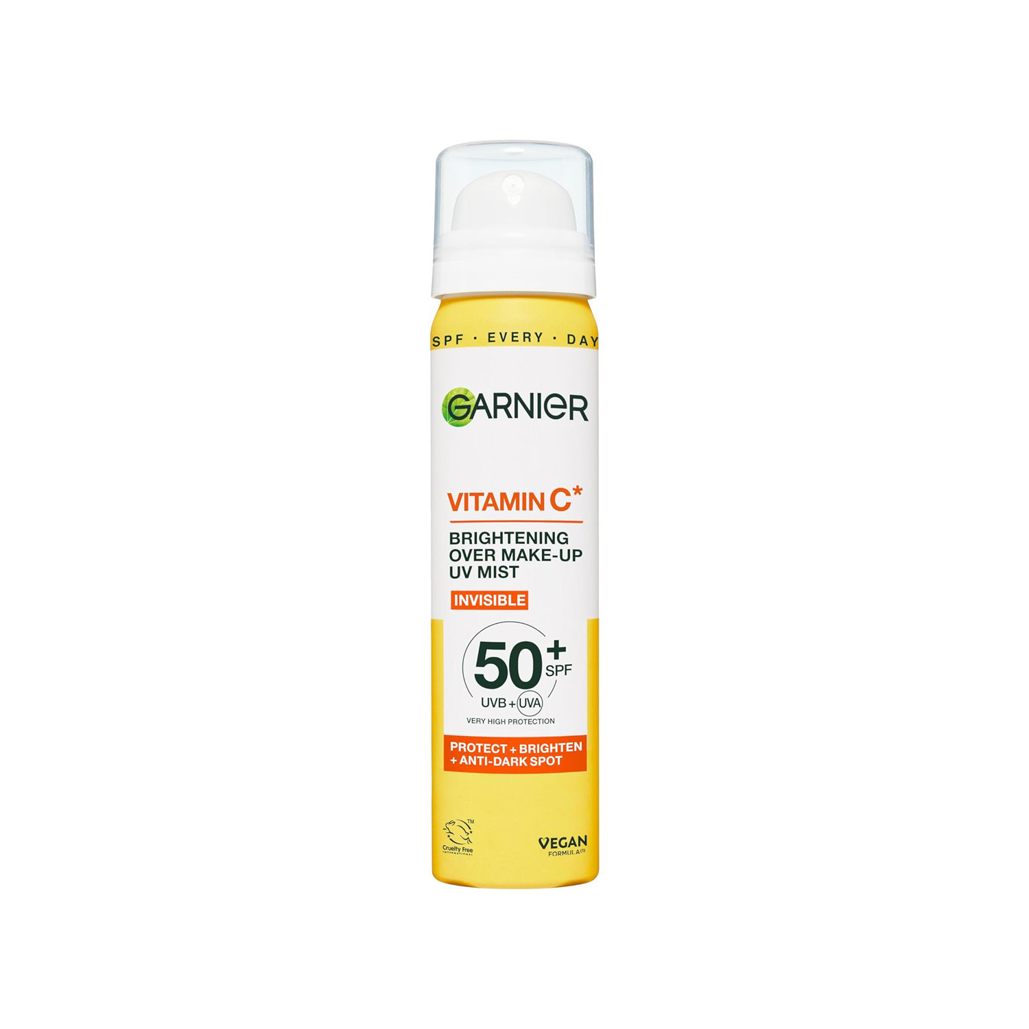 Garnier Vitamin C Brightening Over Make-Up UV Mist Invisible SPF50+ 75ml