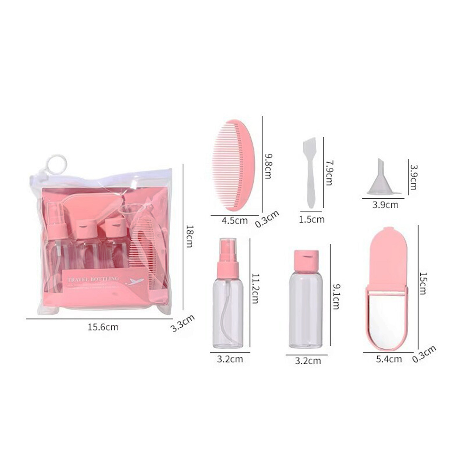 Lmltop Travel Bottle And Kit Set 7pcs