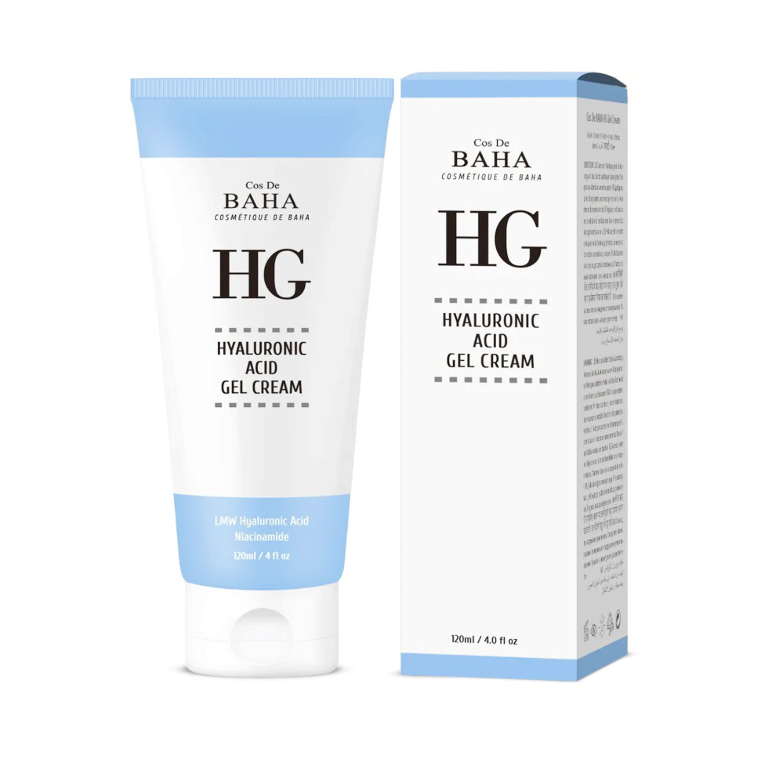 Cos De Baha Hyaluronic Acid Gel Cream (HG) 120ml
