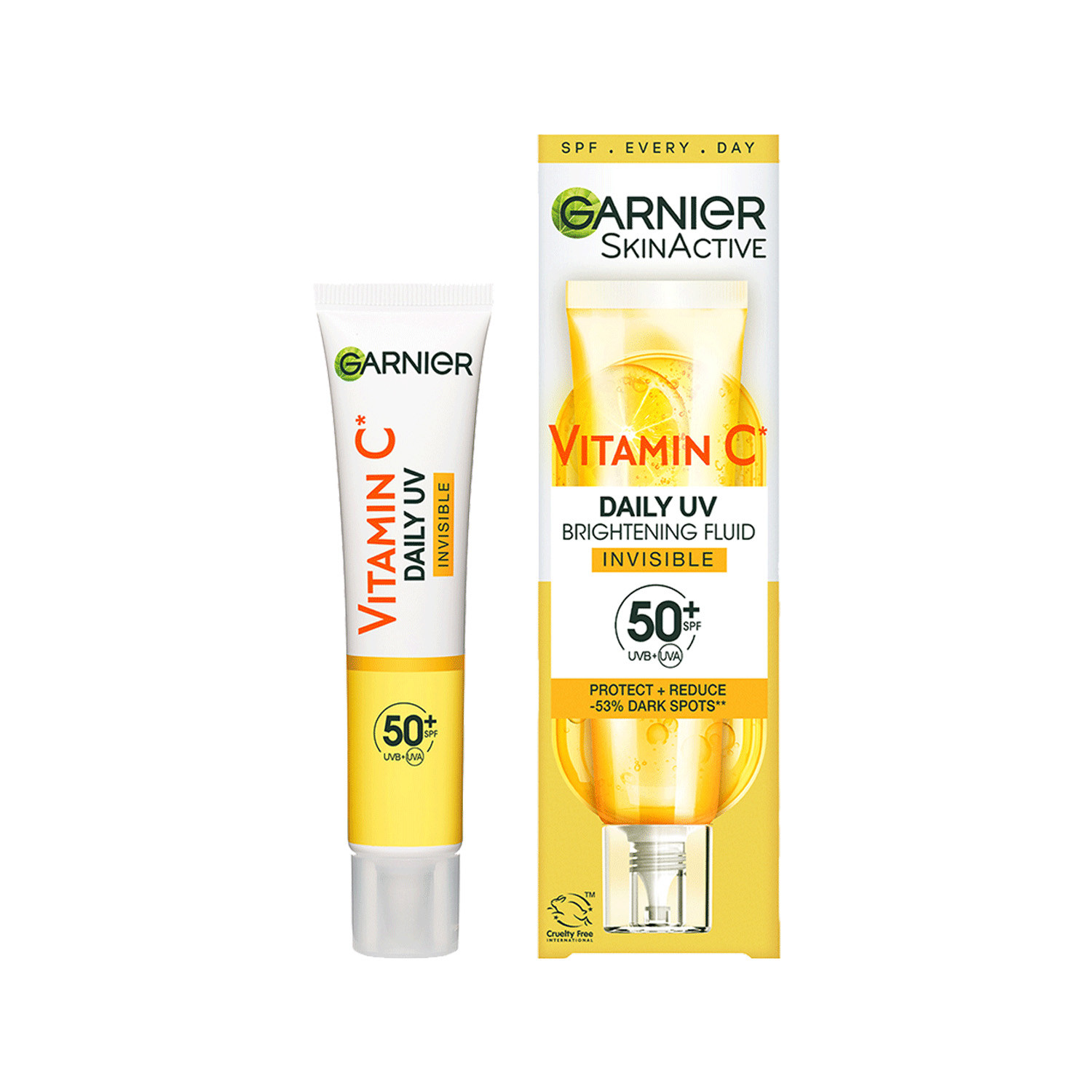 Garnier Vitamin C Daily UV Brightening Fluid Invisible SPF50+ 40ml