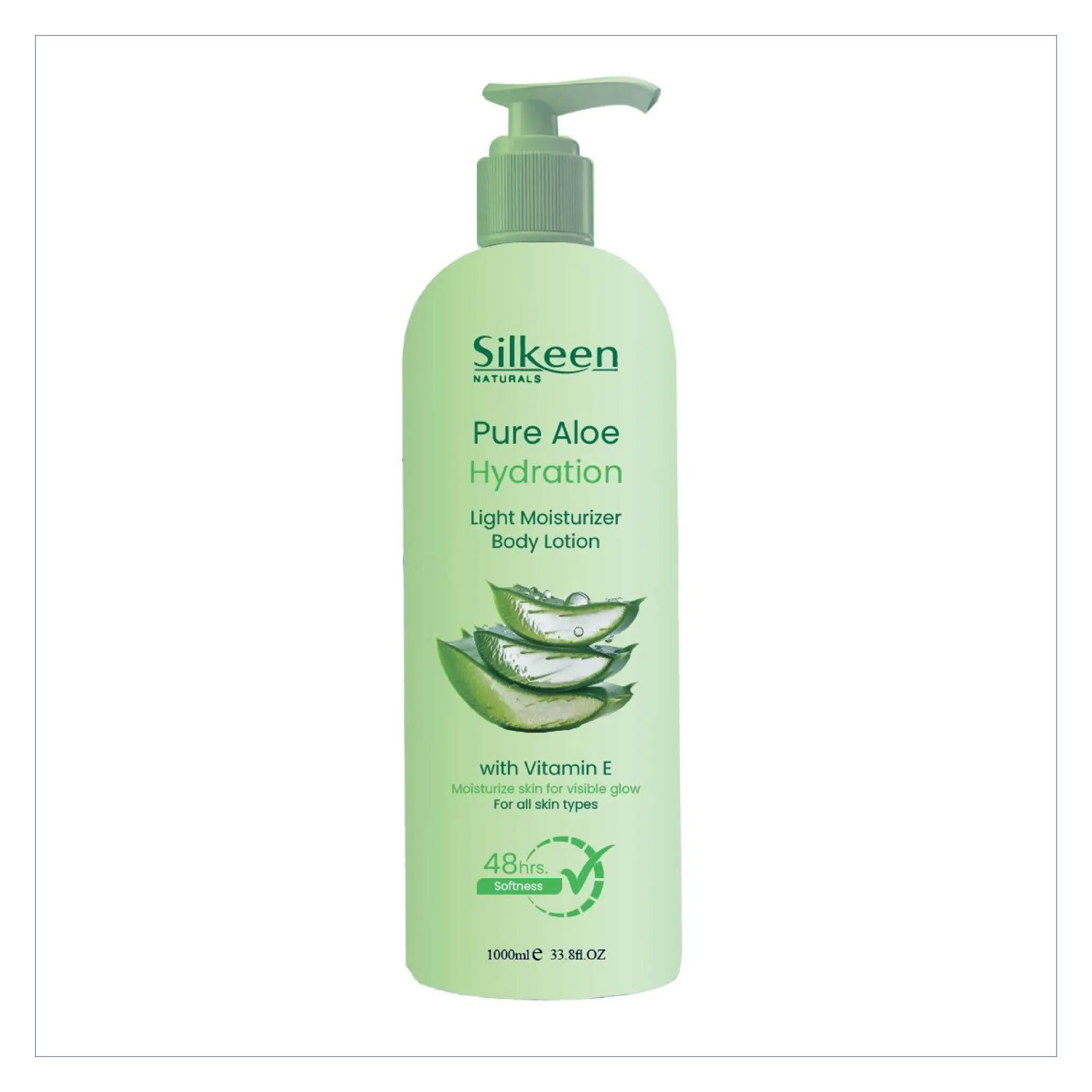 Silkeen Naturals Pure Aloe Hydration Light Moisturizing Body Lotion 1000ml