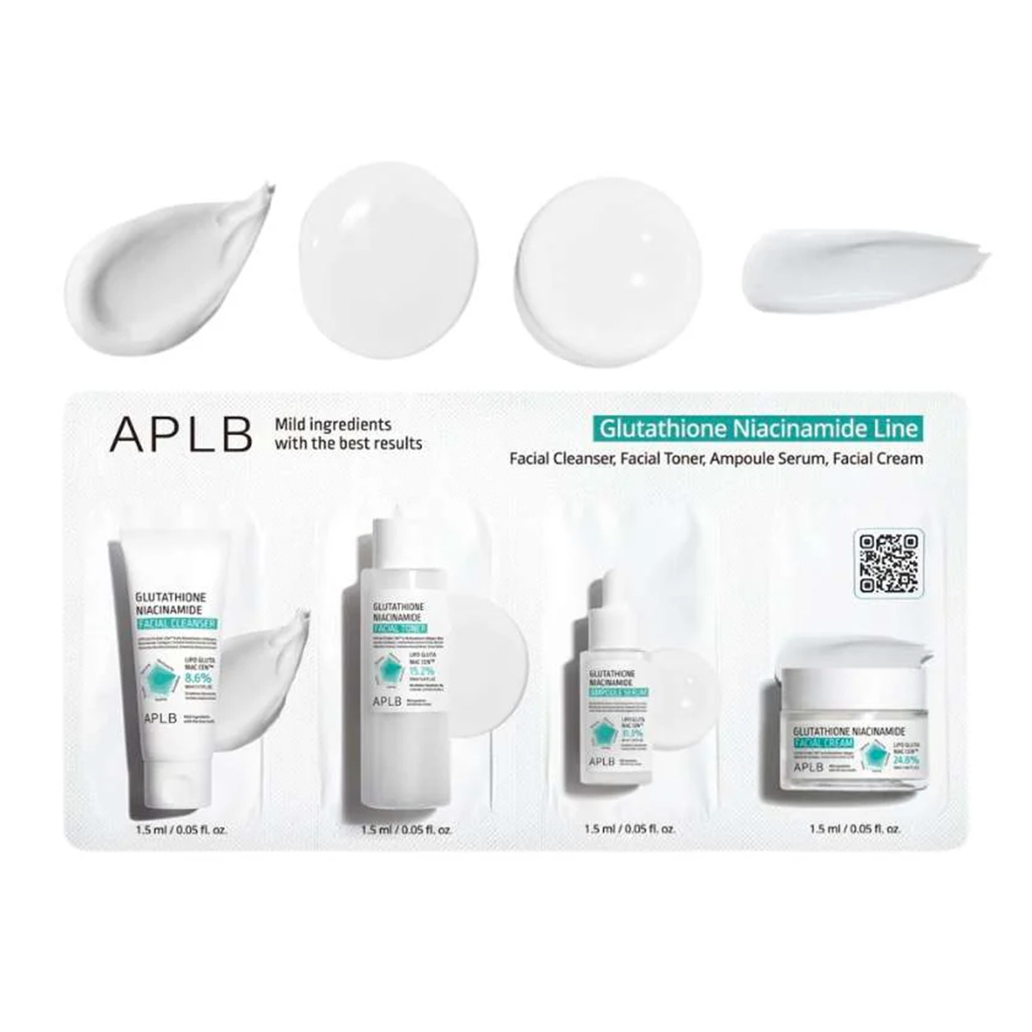 APLB Glutathione Niacinamide Skin Care 4 Types Sachet