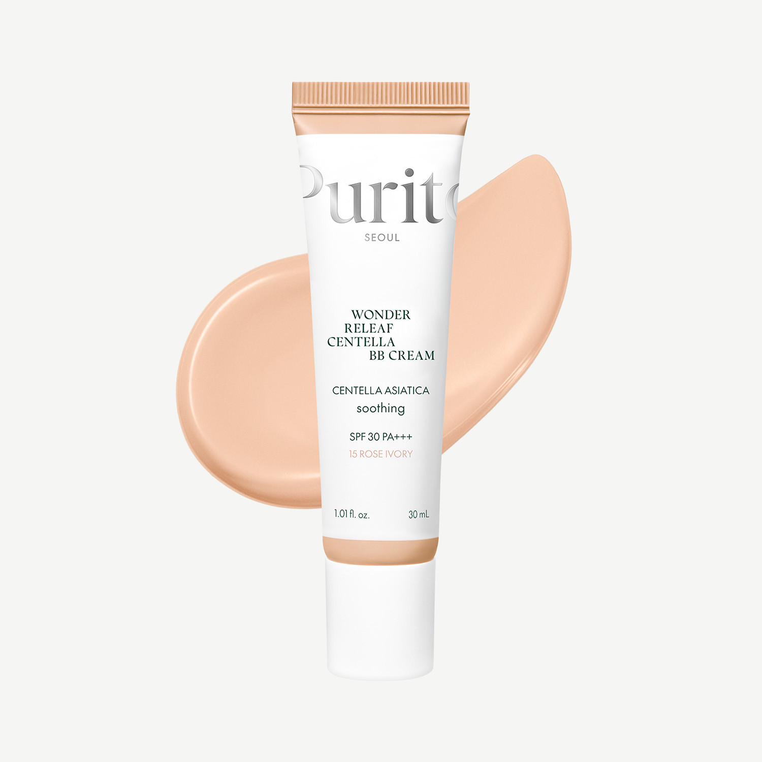 Purito Wonder Releaf Centella BB Cream 30ml - 15 Rose Ivory