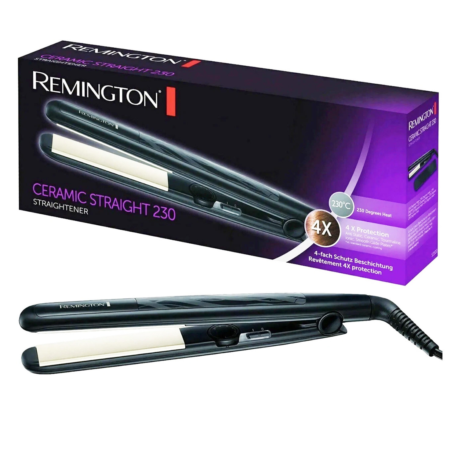 Remington Ceramic Straight 230 Hair Straightener S3500 405g