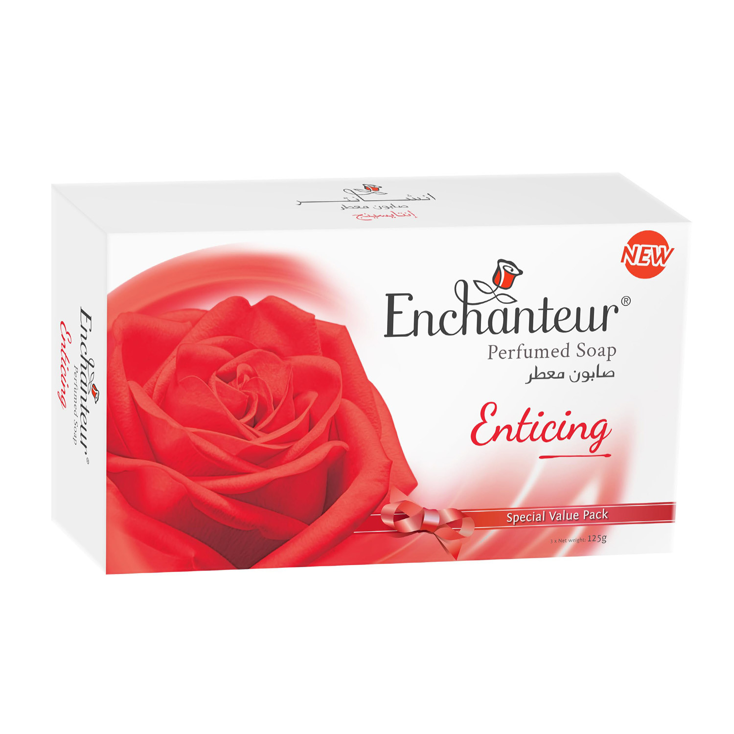 Enchanteur Enticing  Perfumed Soap Special Value Pack 3 x 125g
