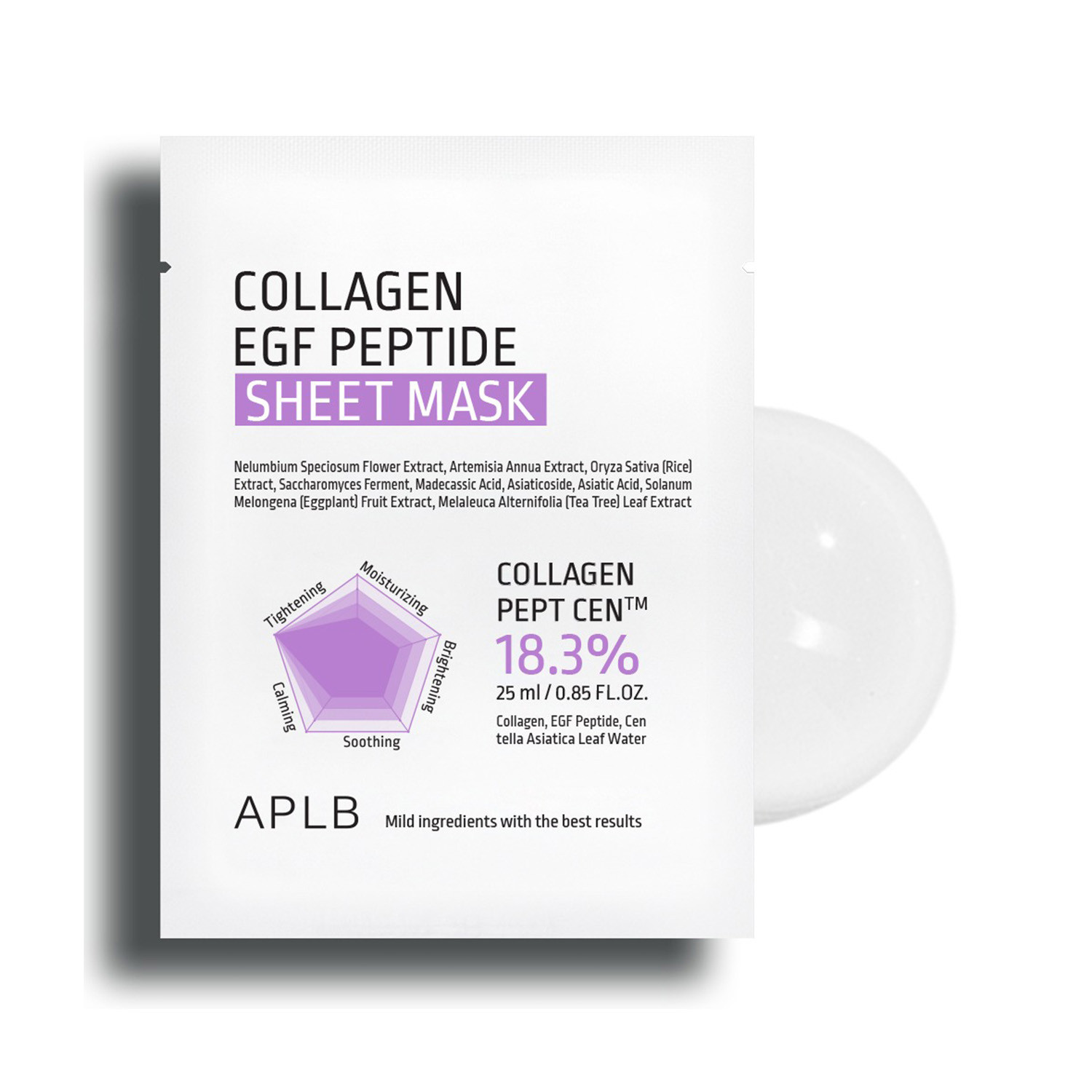 APLB Collagen EGF Peptide Sheet Mask 25ml