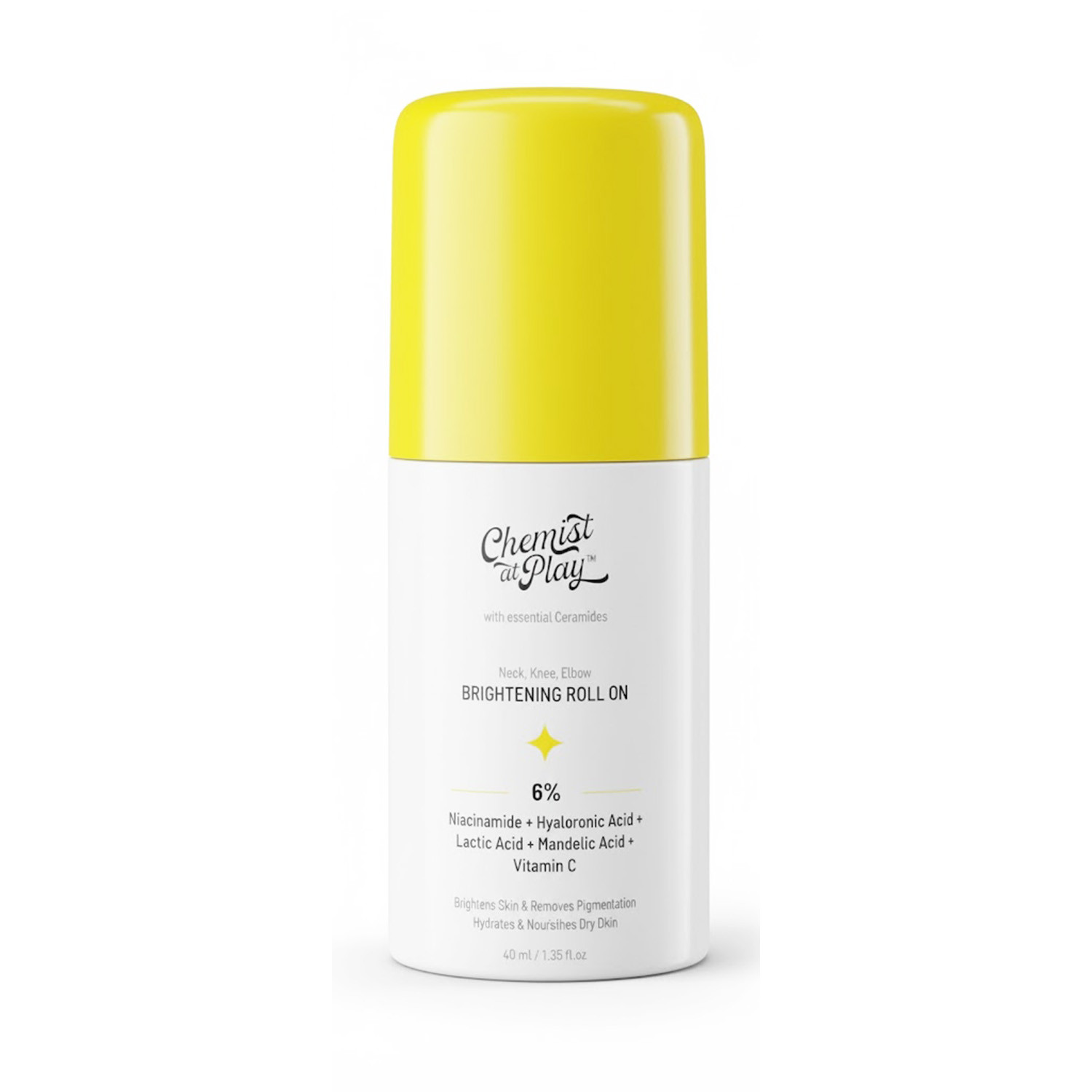 Innovist Chemist at Play 6% Neck Knee Elbow Brightening Roll On 40ml