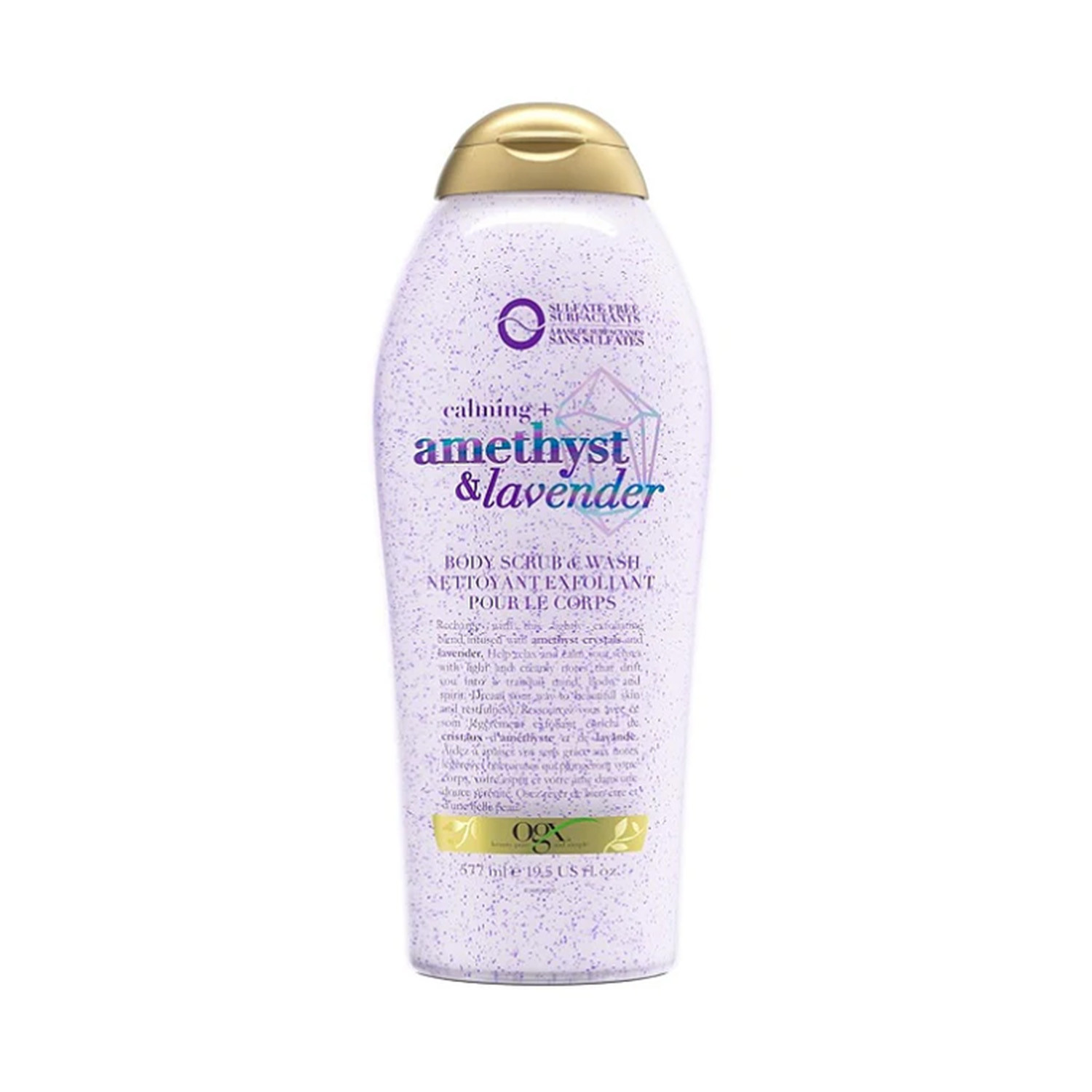 Ogx Calming + Amethyst & Lavender Body Scrub & Wash 577ml