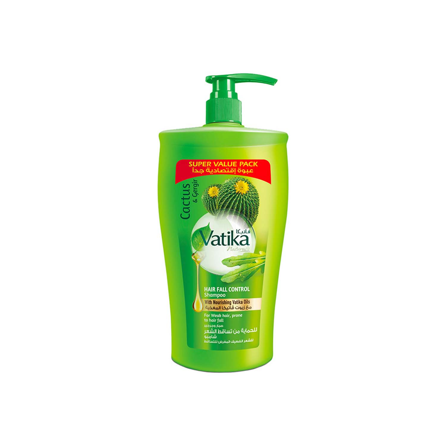 Vatika Cactus & Gergir Hair Fall Control Shampoo 1000ml