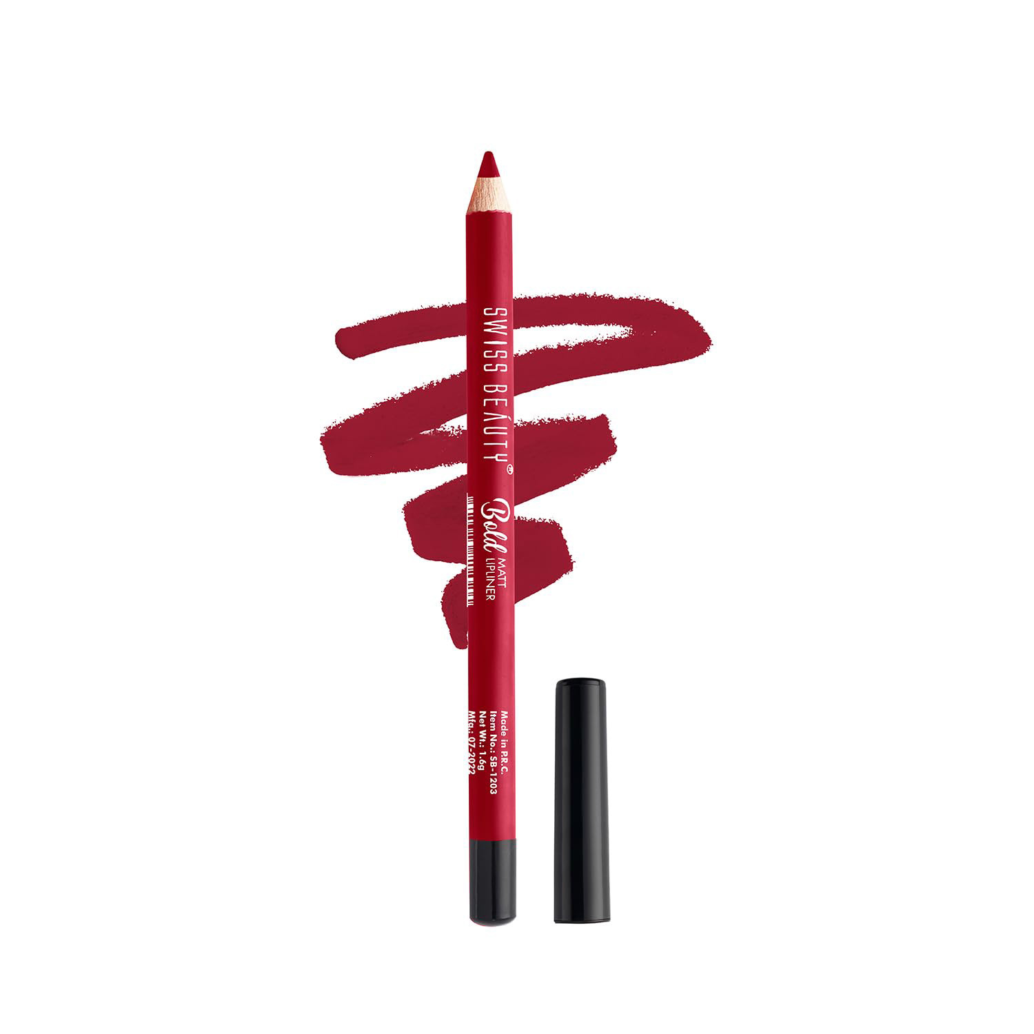 Swiss Beauty Bold Matte LipLiner - 07 Bright Maroon
