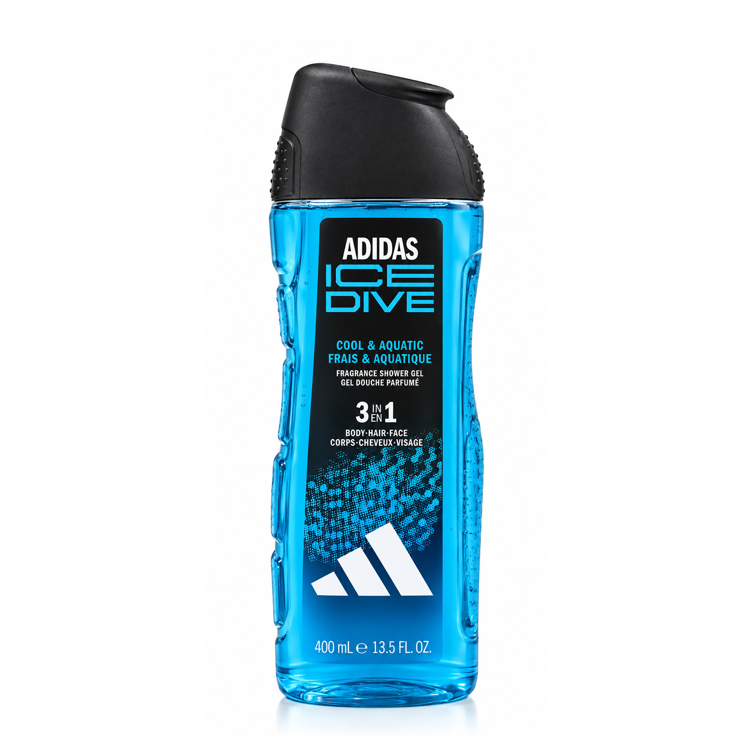 Adidas Ice Dive Cool & Aquatic 3 In 1 Fragrance Shower Gel 400ml