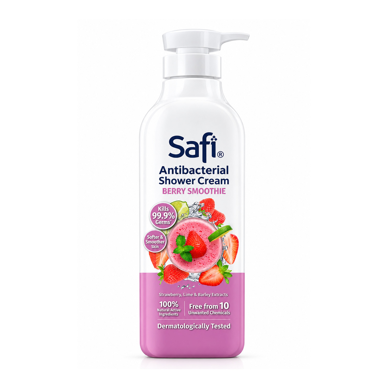 Safi Berry Smoothie Antibacterial Shower Cream 950g