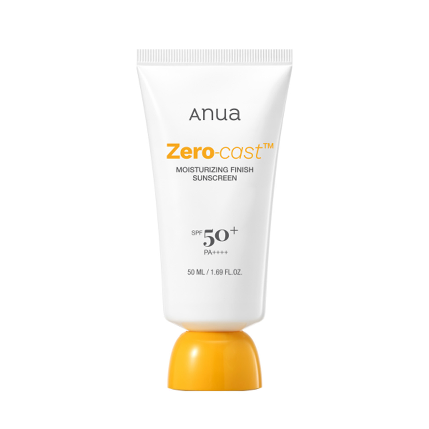 Anua Zero-cast Moisturizing Finish Sunscreen SPF 50+ PA++++ 50ml