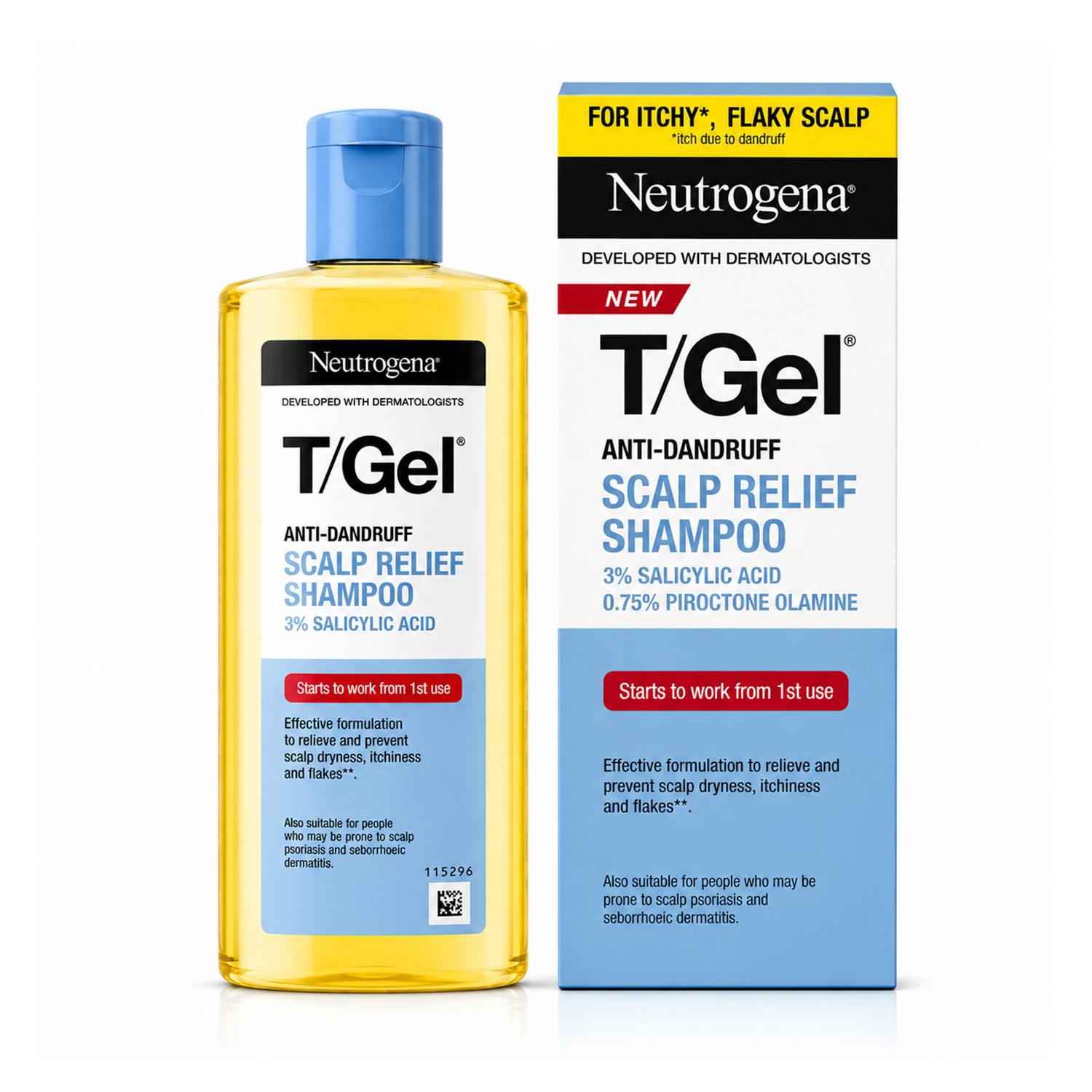 Neutrogena T/Gel Anti Dandruff Scalp Relief Shampoo 250ml