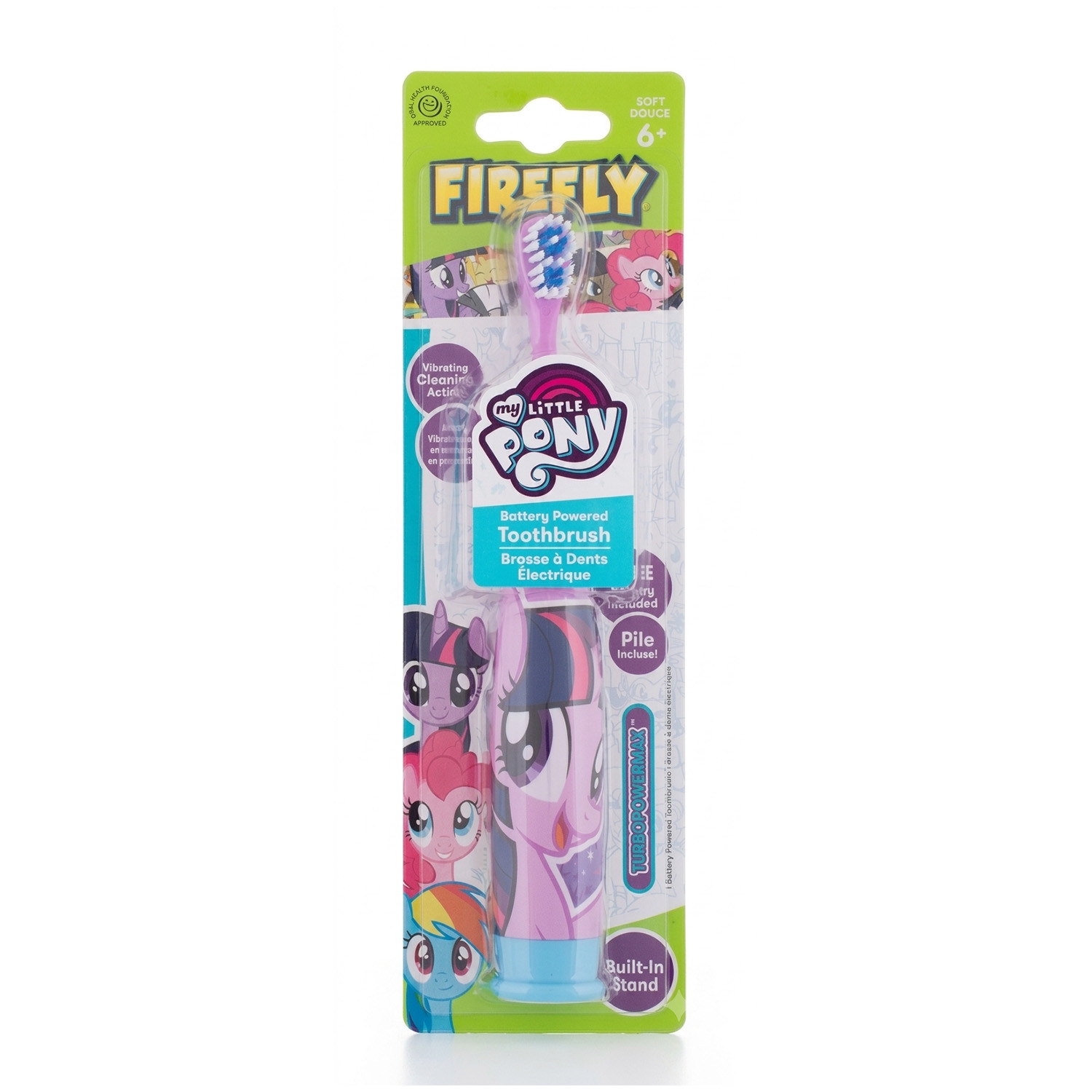 Firefly My Little Pony Battery Powered Baby Toothbrush Soft Douce 6+