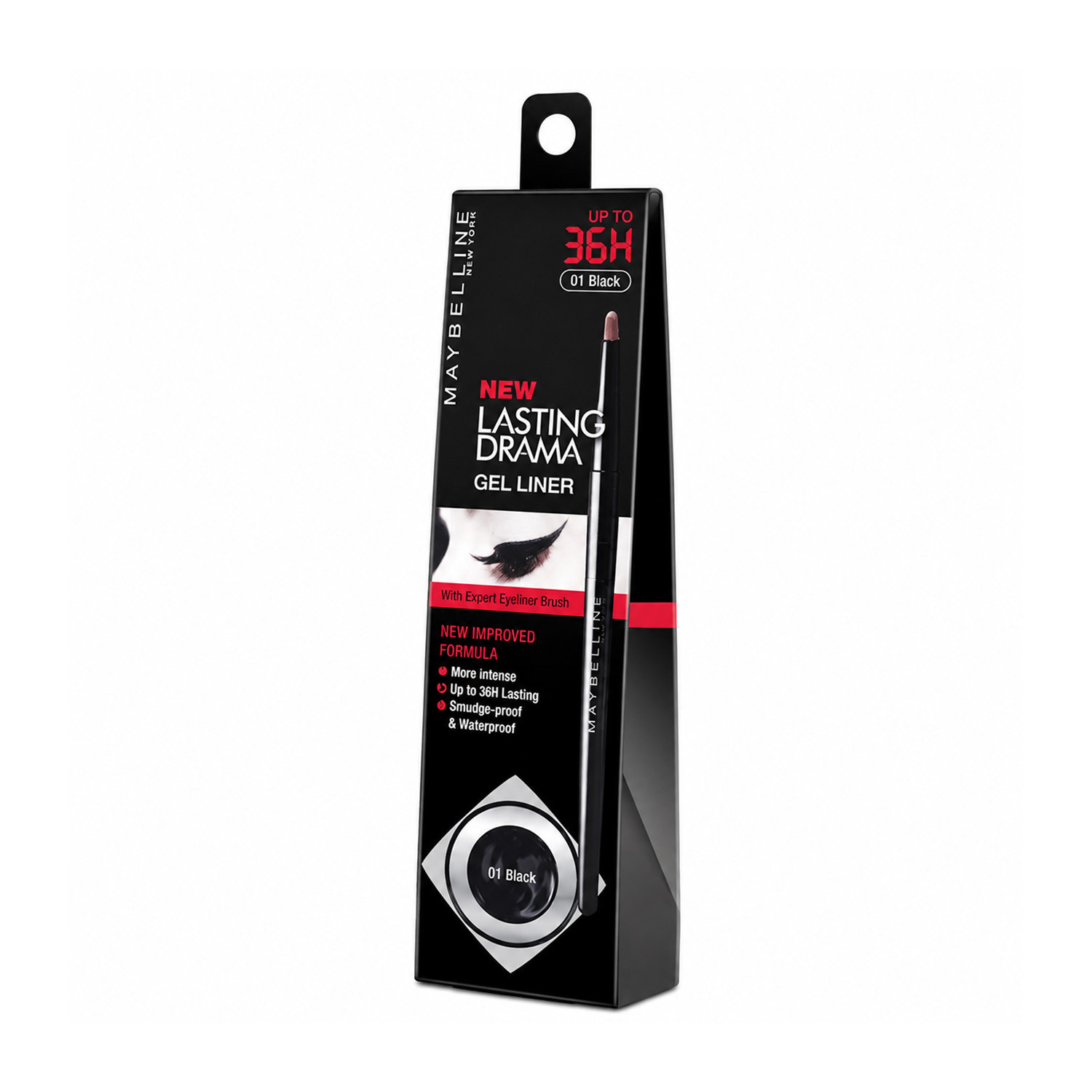 Maybelline New York New Lasting Drama Gel Liner- 01 Black