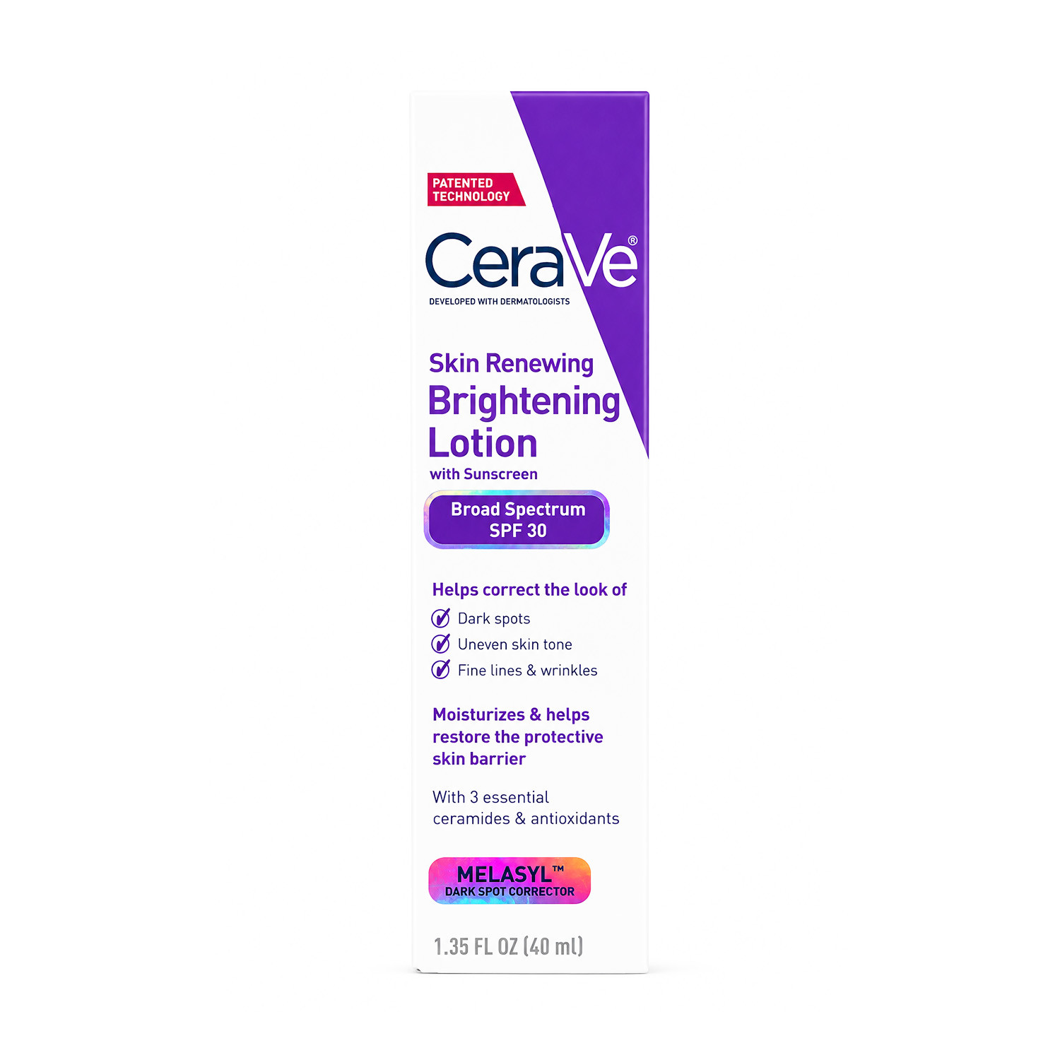 Cerave Skin Renewing Brightening Lotion Broad Spectrum SPF30 40ml