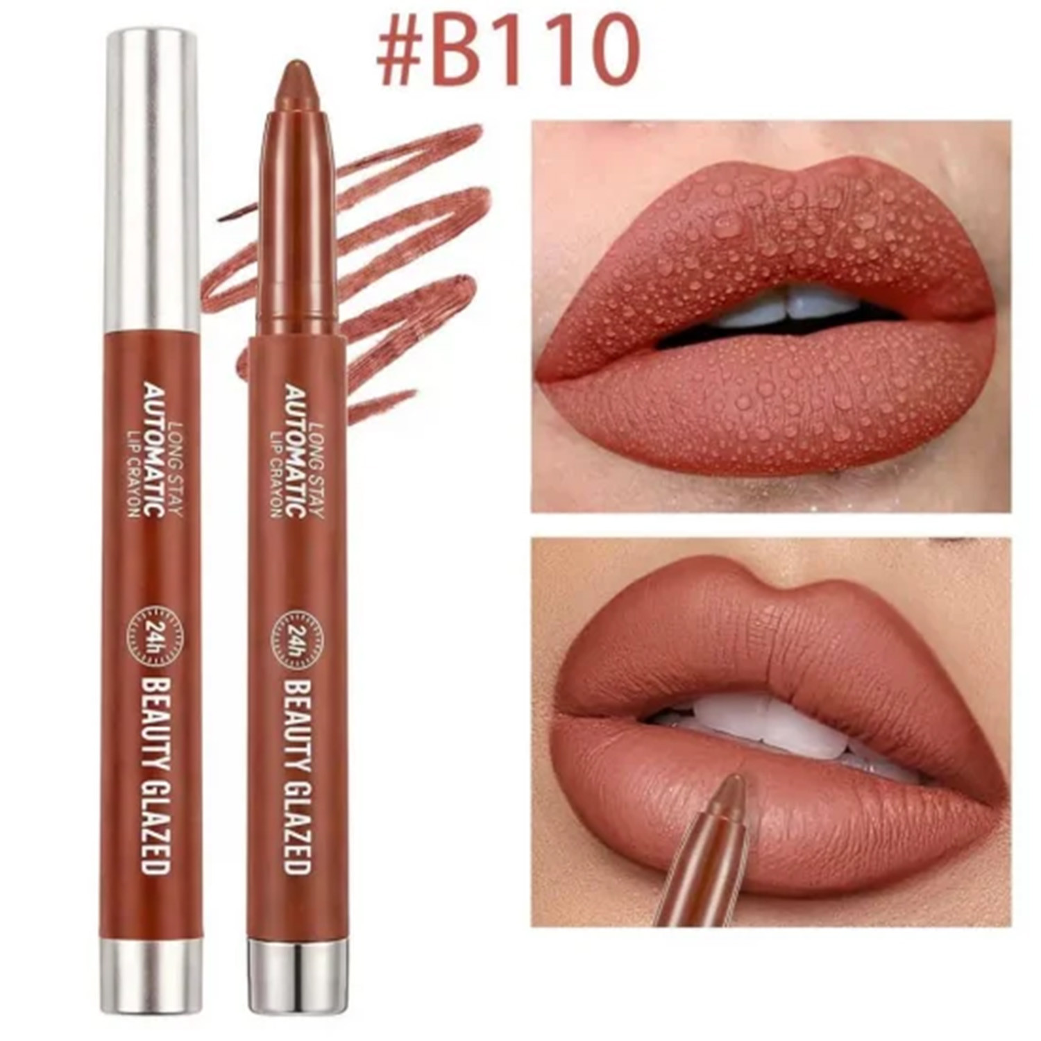 Beauty Glazed Long Stay Automatic Lip Crayon - B110 Dusty