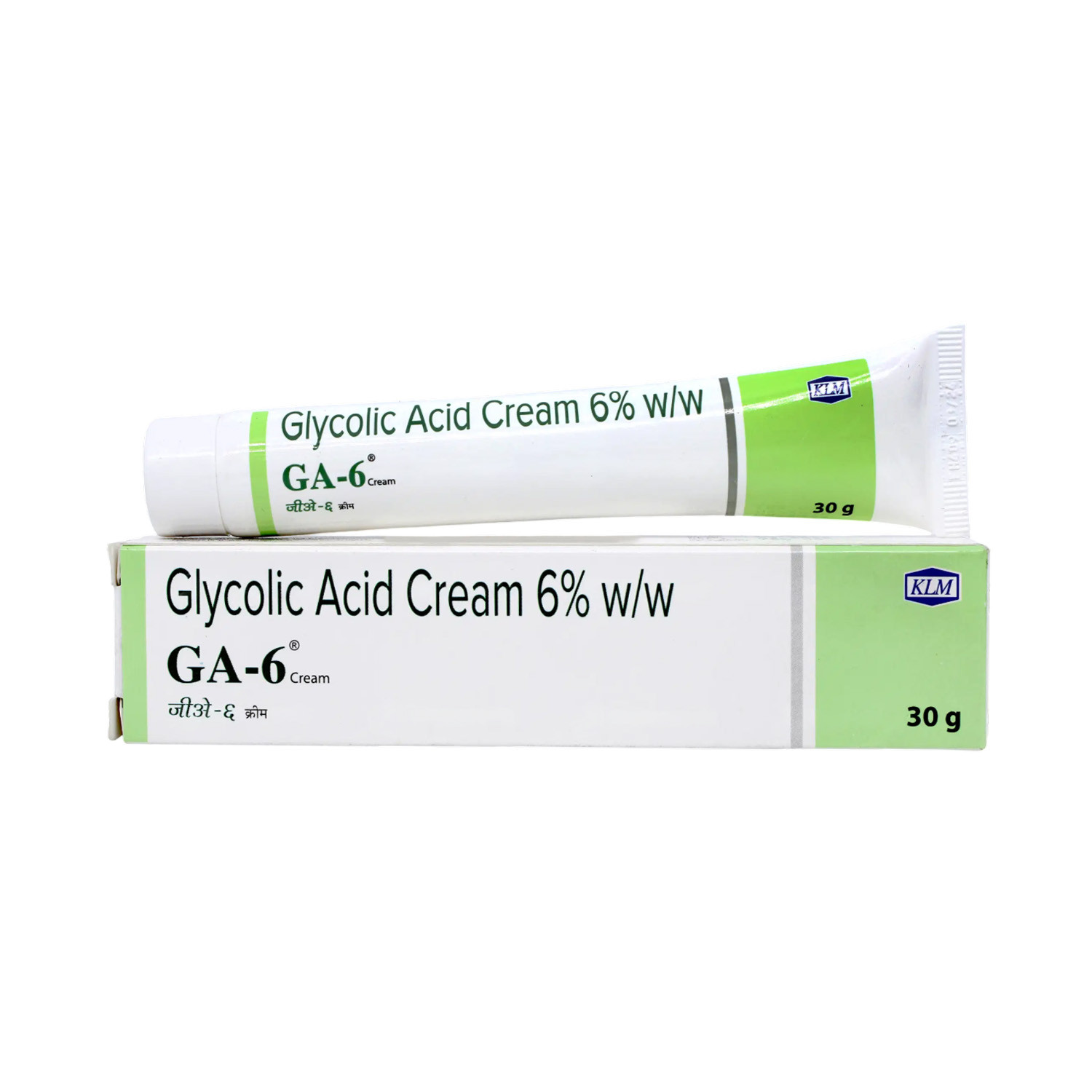 KLM Glycolic Acid 6% W/W GA - 6 Cream 30g