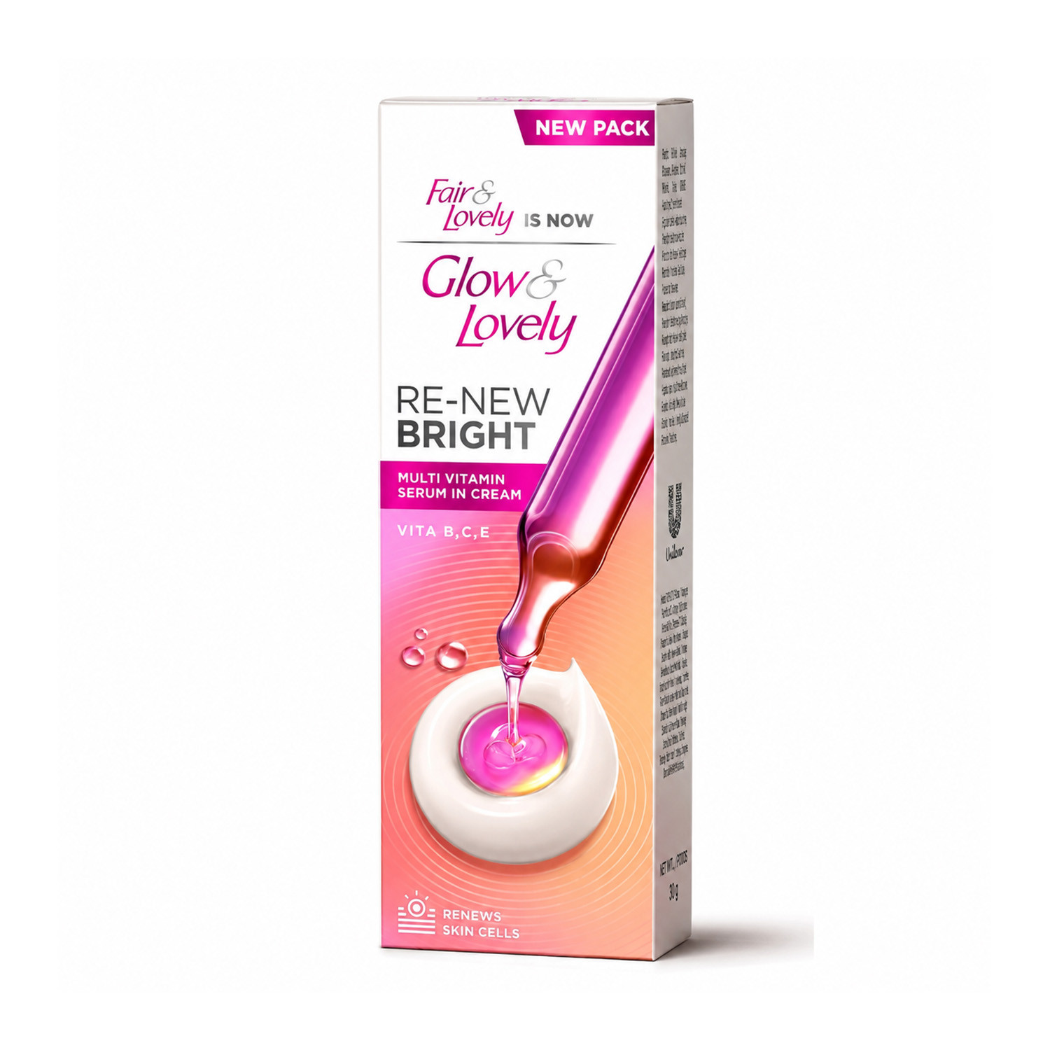 Glow & Lovely Re-New Bright Multivitamin Serum In Cream 110g