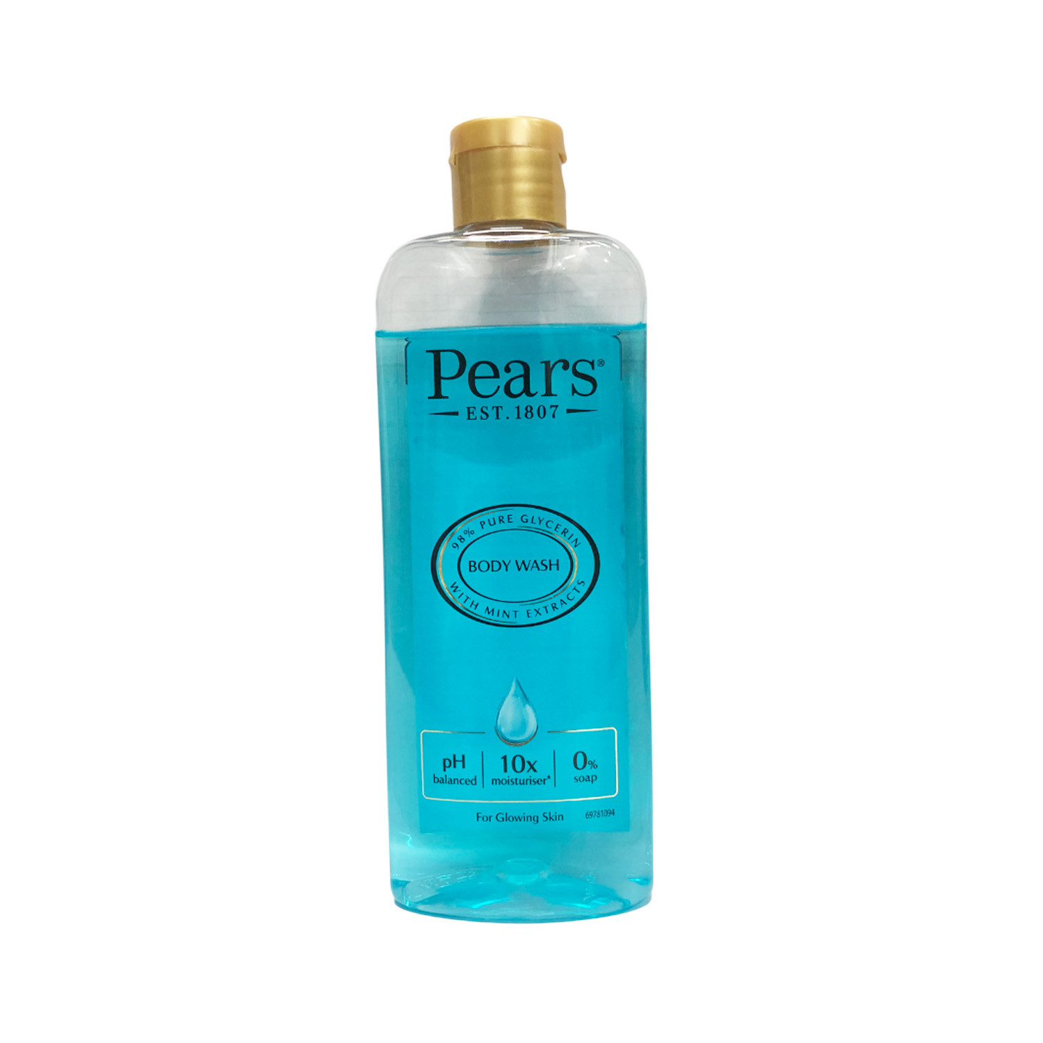 Pears 98% Pure Glycerin With Mint Extracts Body Wash 250ml