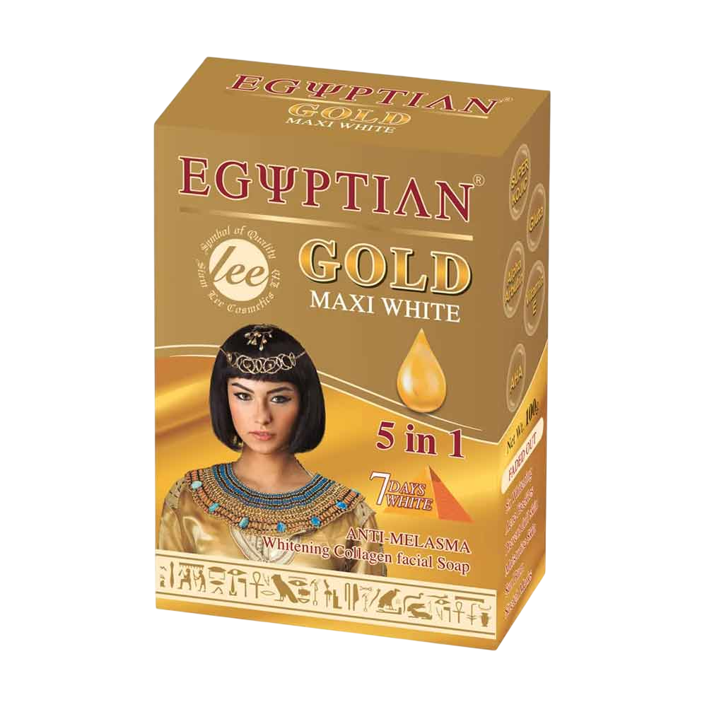 Lee Egyptian Gold Maxi White Whitening Collagen Facial Soap 100g