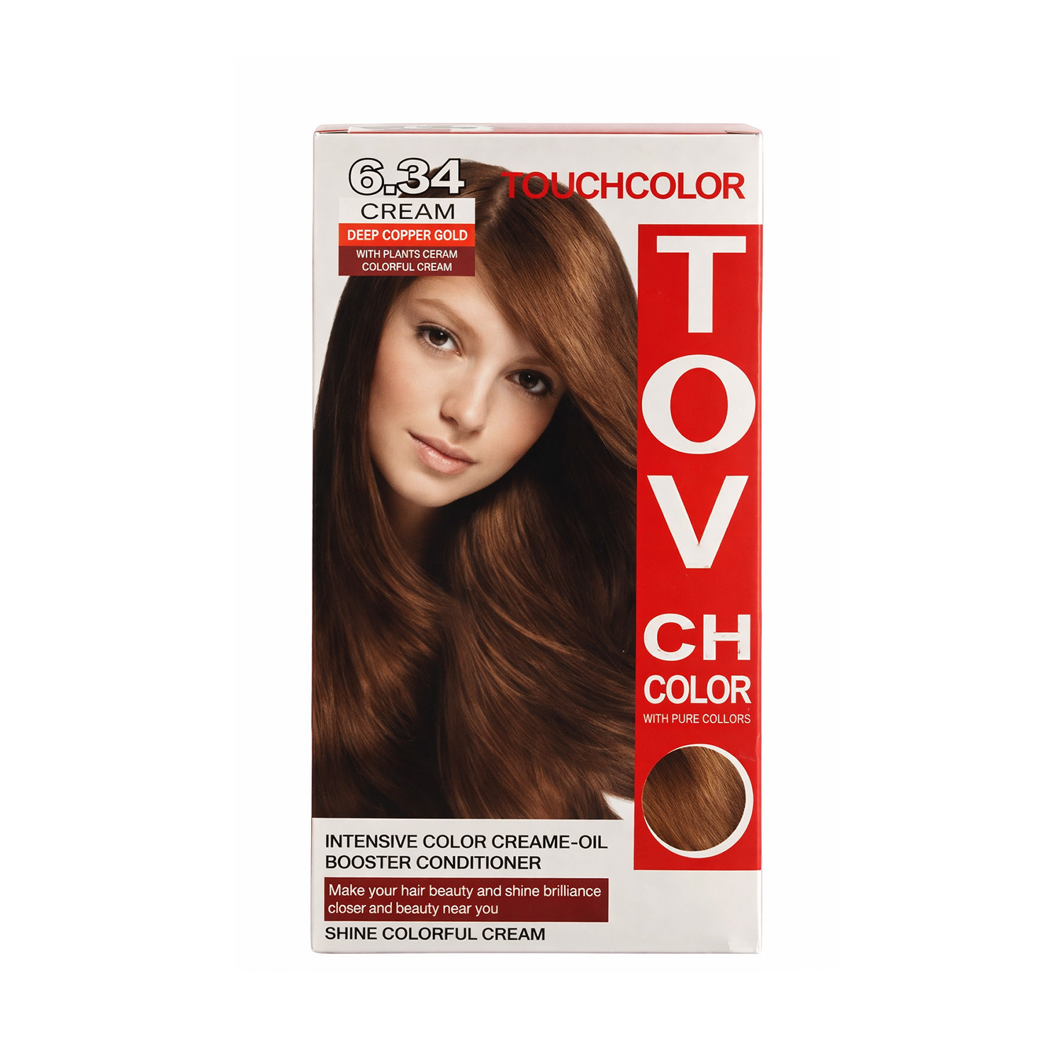 Tovch Hair color - 6.34 Deep Copper Gold